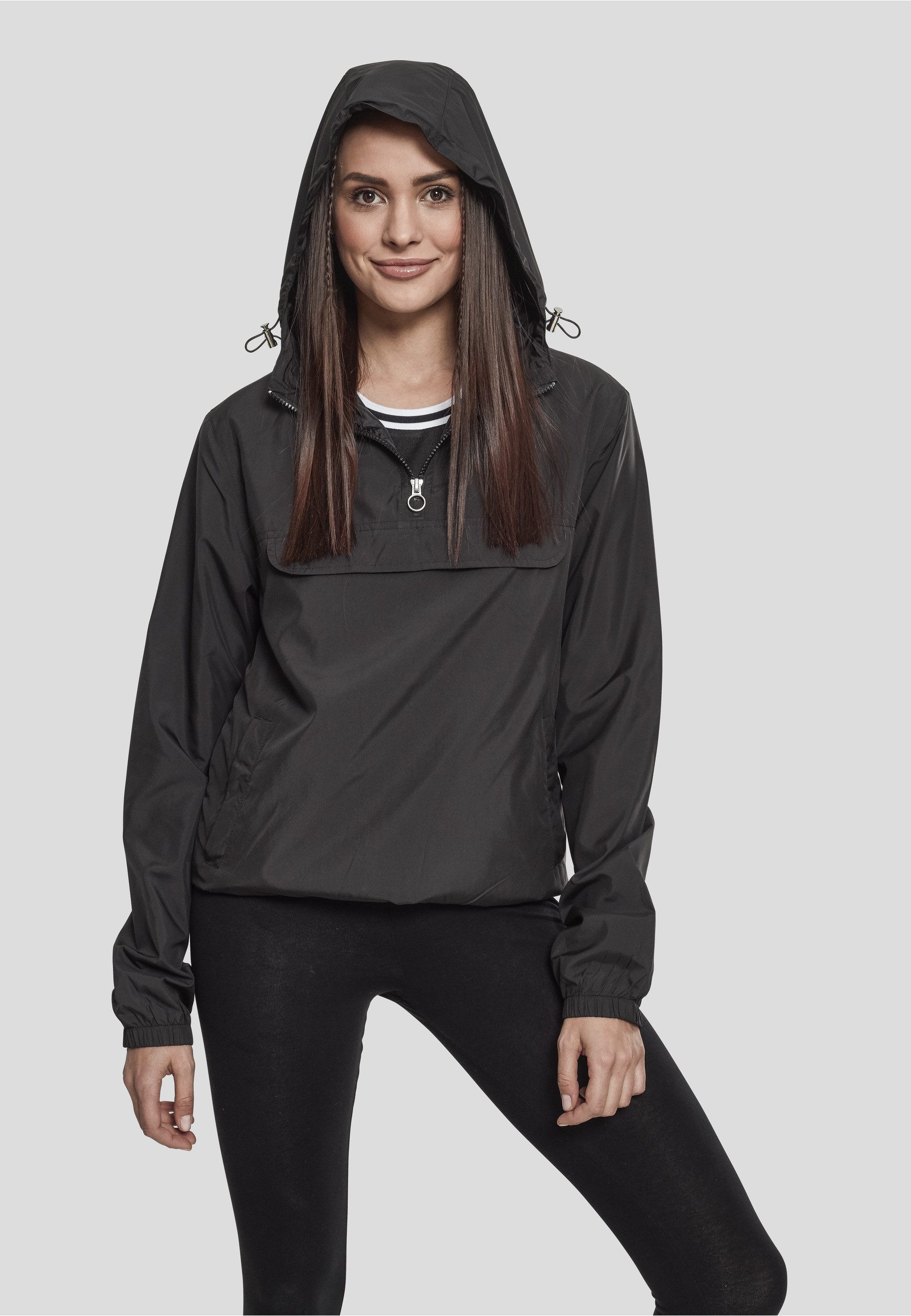 URBAN CLASSICS Allwetterjacke Urban Classics Damen Ladies Basic Pull Over Jacket (1-St)
