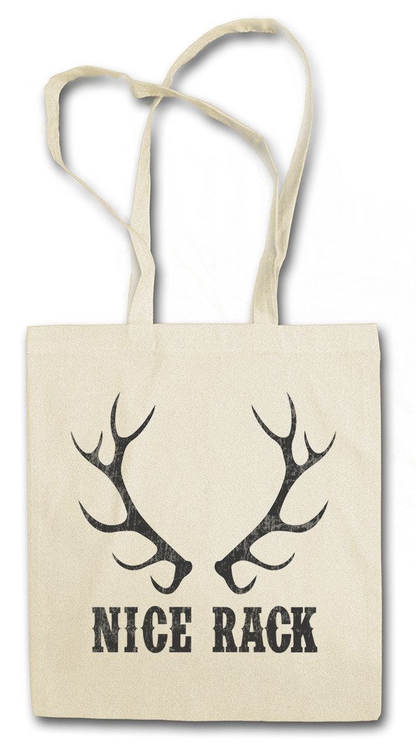 Urban Backwoods Beuteltasche Nice Rack Stofftasche Hirsch Reh Jagd Jäger Bär Geweih Deer Bear Fun (1-tlg), Hunt Antlers Hunter Sport