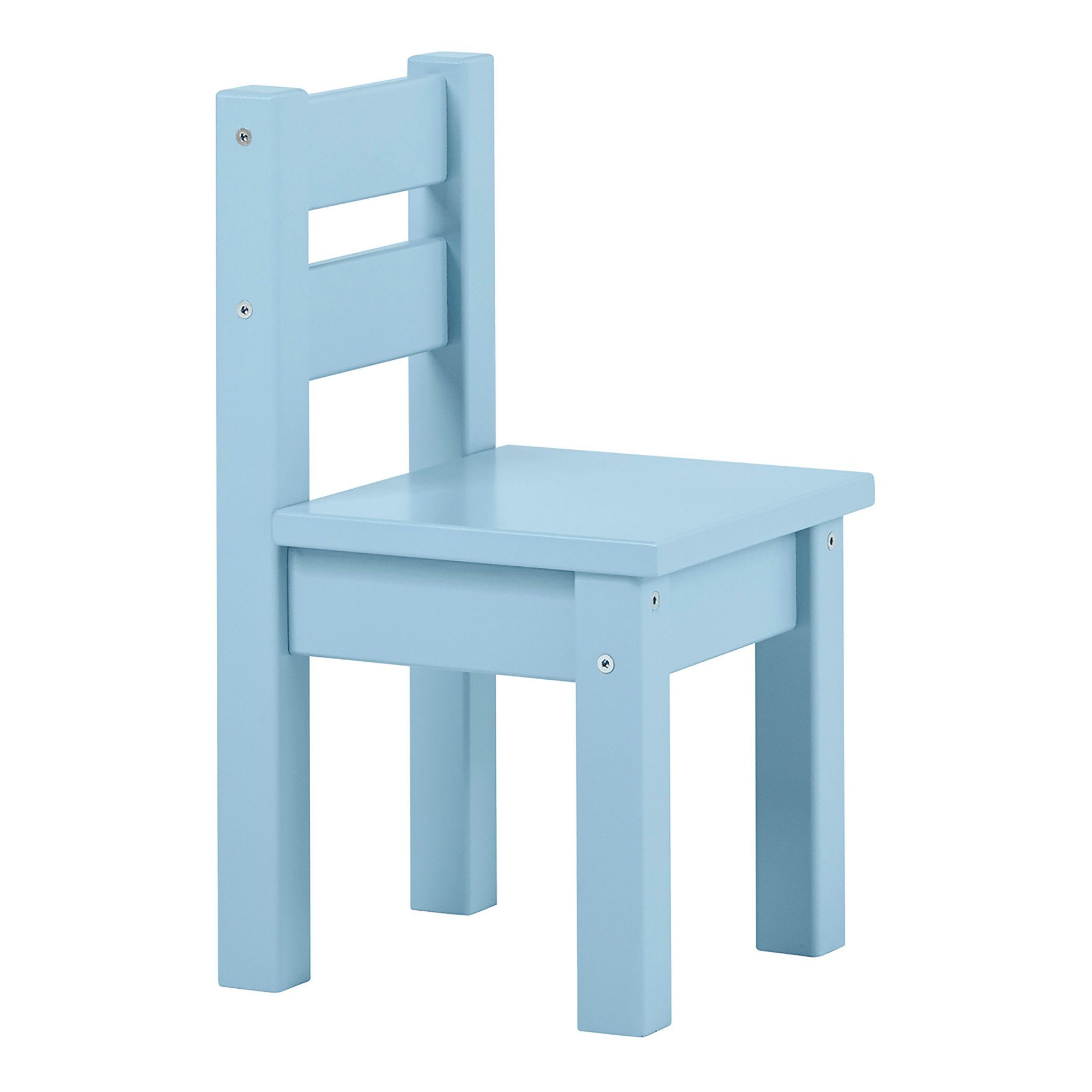 Hoppekids Stuhl MADS Kinderstuhl aus massivem Kiefernholz und MDF-Holz Blau