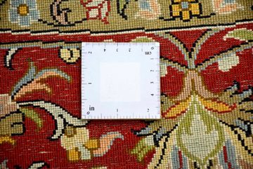 Seidenteppich Kashan 1756, Kayoom, rund, Höhe: 10 mm, Einzelstück mit Zertifikat, Wohnzimmer