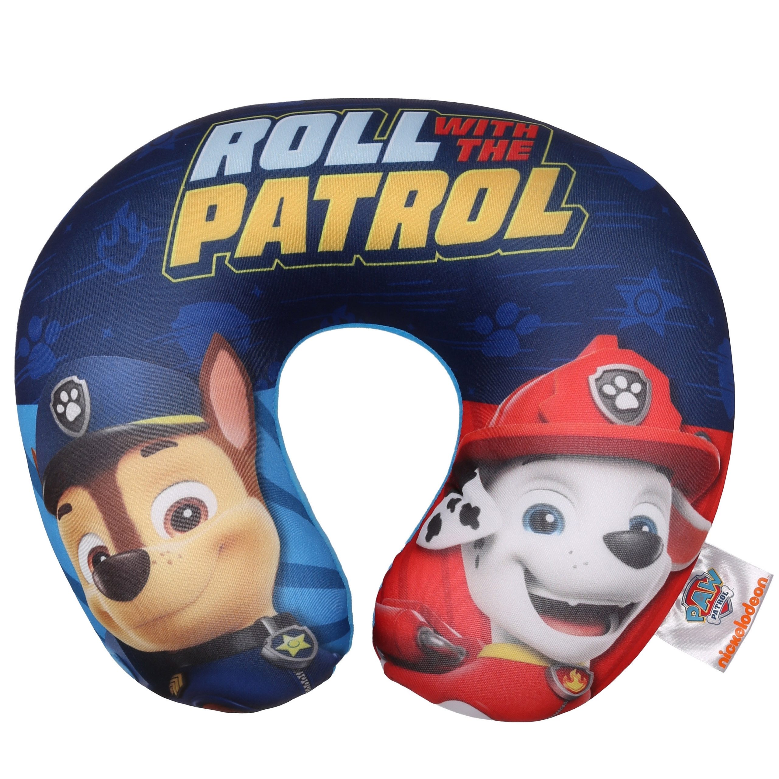 PAW PATROL Nackenkissen Paw Patrol Chase & Marshall Reisekissen – Nackenkissen für Auto
