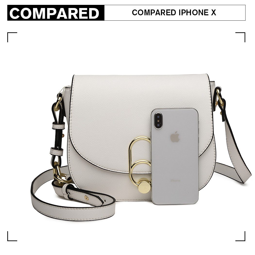 Miss Lulu Umhängetasche Schultertasche Damen Cross Body Bag Modern Mit Reißverschluss