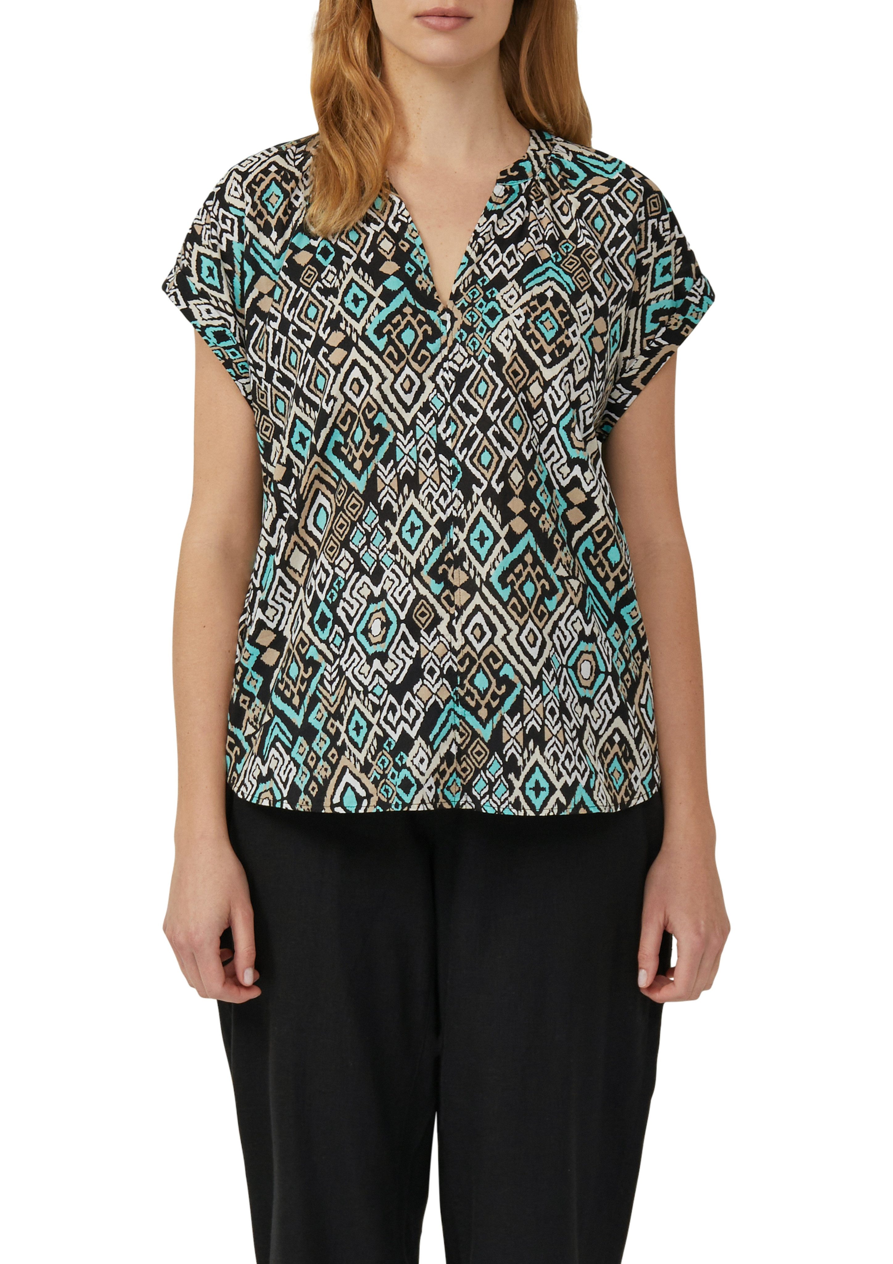 s.Oliver Klassische Bluse mit All-Over Print günstig online kaufen