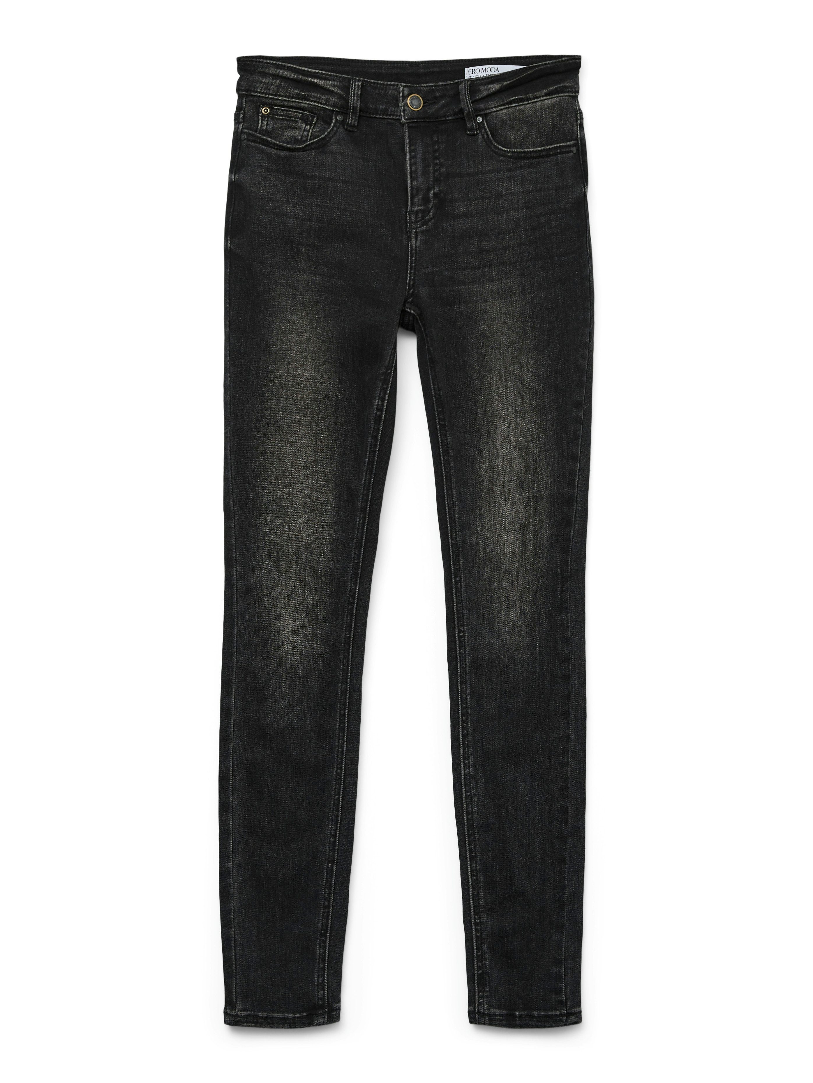 Vero Moda Skinny-fit-Jeans VMFLASH MR SKINNY JEANS LI111 NOOS Baumwollmischung mit Stretch, regular waist, skinny fit