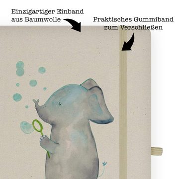 Mr. & Mrs. Panda Notizbuch Elefant Seifenblasen - Transparent - Geschenk, Notizheft, Liebesbewei Mr. & Mrs. Panda, Personalisierbar