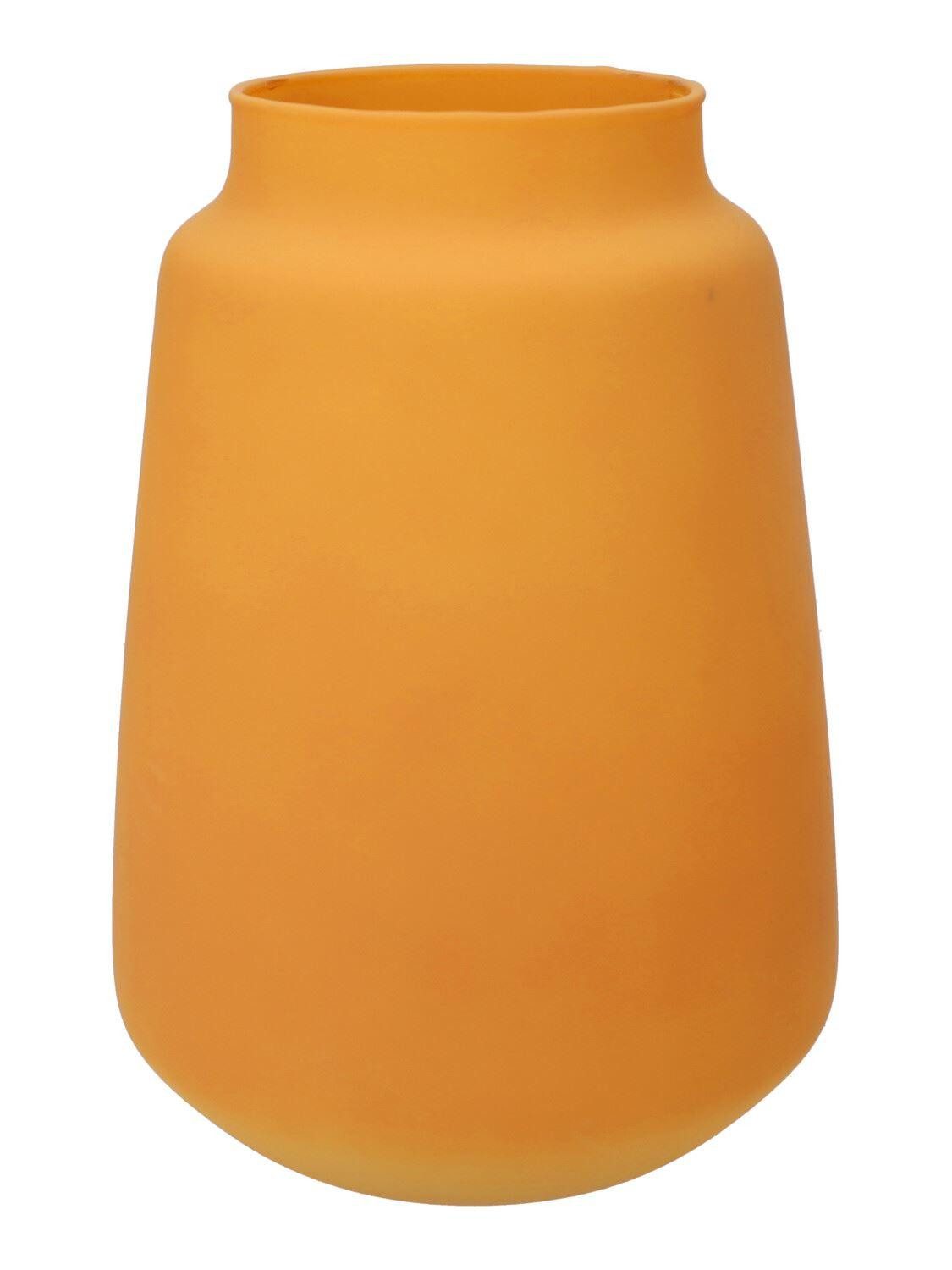 INNA-Glas Dekovase Glasvase FLORINI, mango-matt, 24,2cm, Ø17cm