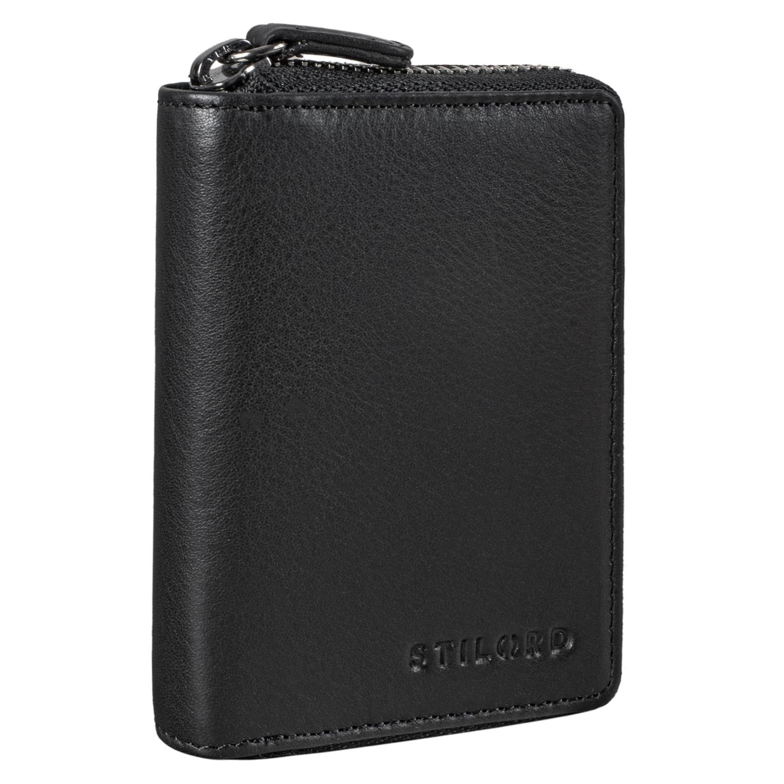 STILORD Schlüsseltasche "Kelsie" 3-in-1 Leder Schlüsseltasche Geldbörse