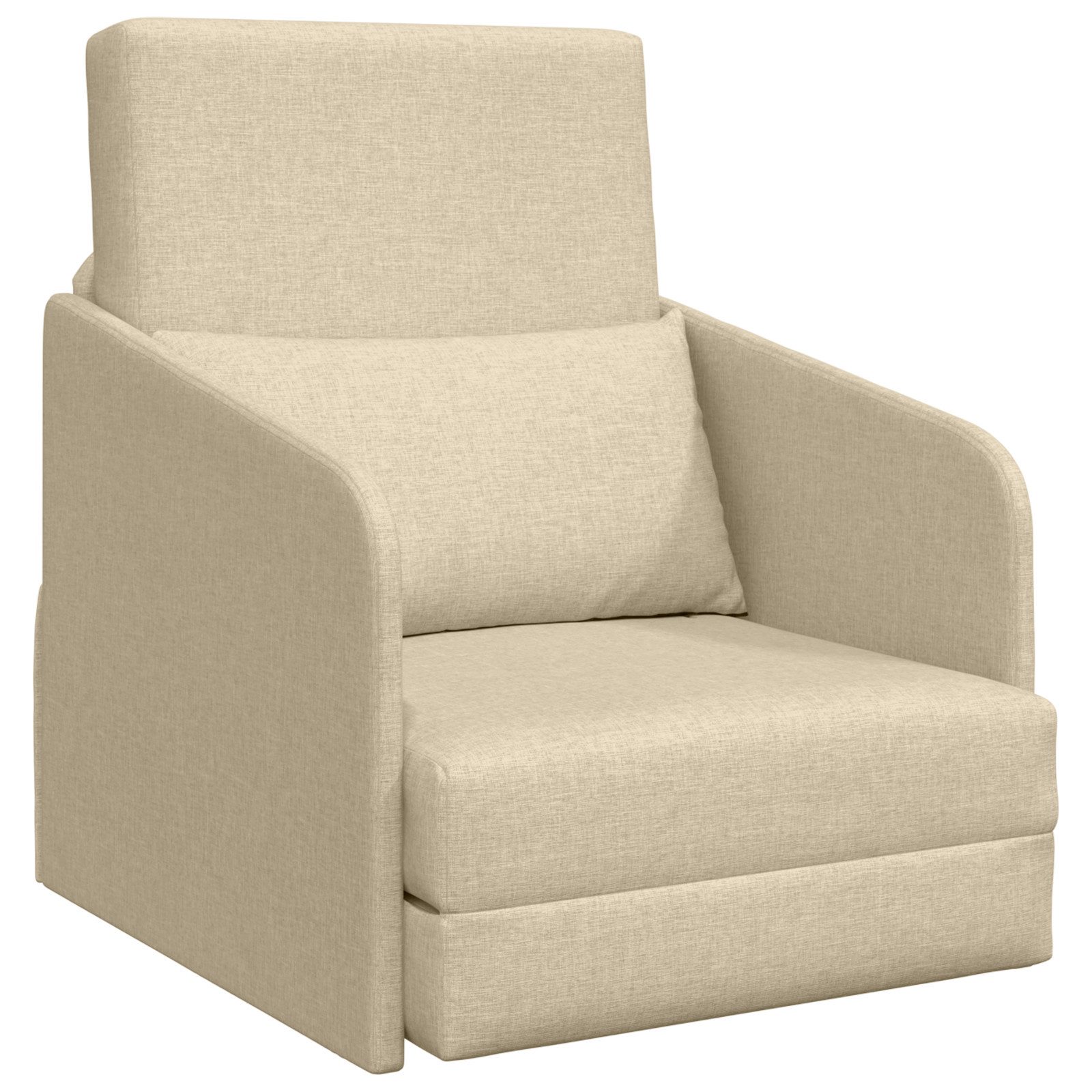 vidaXL Sofa Boden Schlafsofa 2-in-1 Creme günstig online kaufen