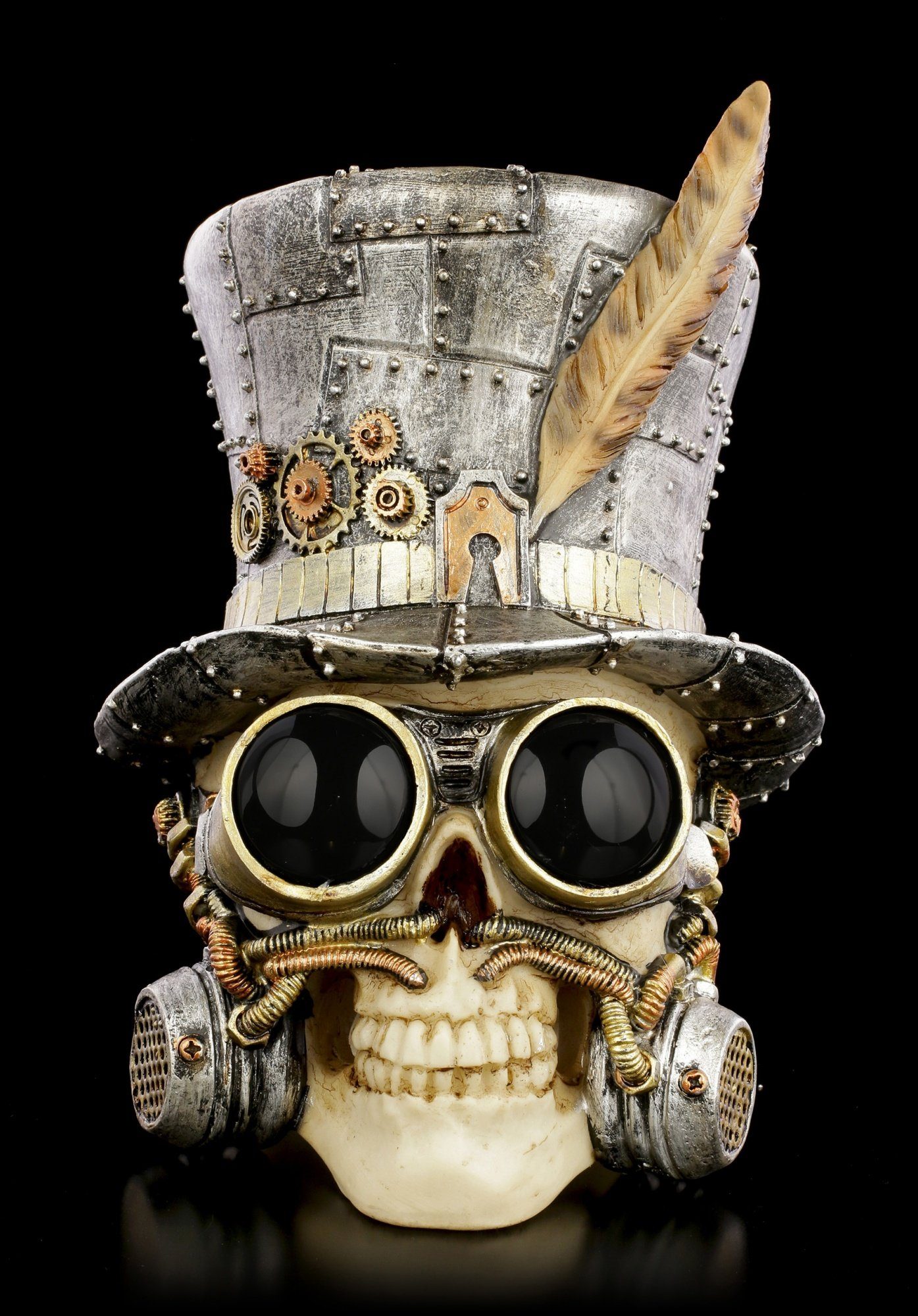 - GmbH Figuren Archibald Totenkopf Fantasy Gothic Shop Dekofigur Count Dekoration Steampunk -