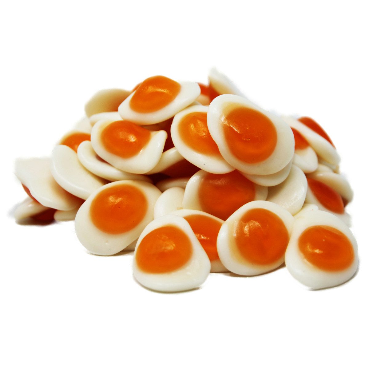 Fruchtgummi Bären & Co. Süßigkeit, Fruchtgummi Spiegeleier mit mildem weichen Schaumzuckerboden 300g