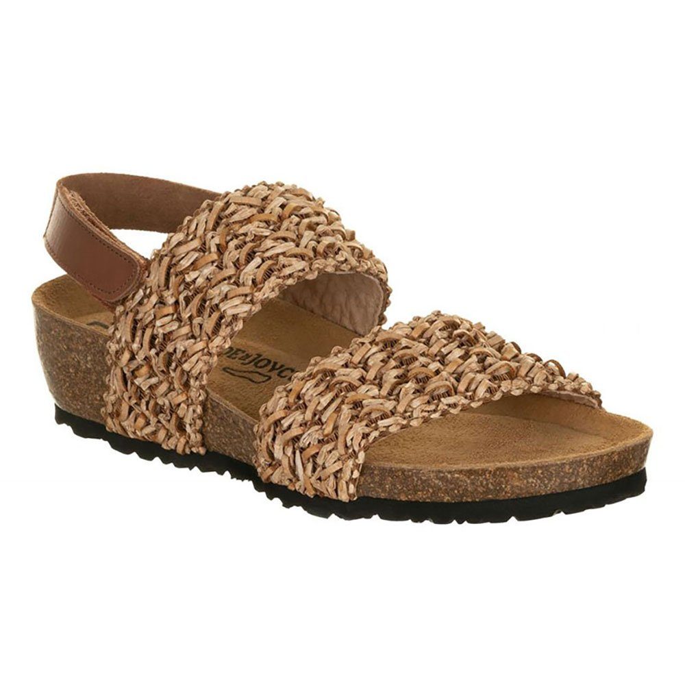 JOE N JOYCE Singapur Bast Damen Sandale Beige Schmal Gr. 42 Sandale