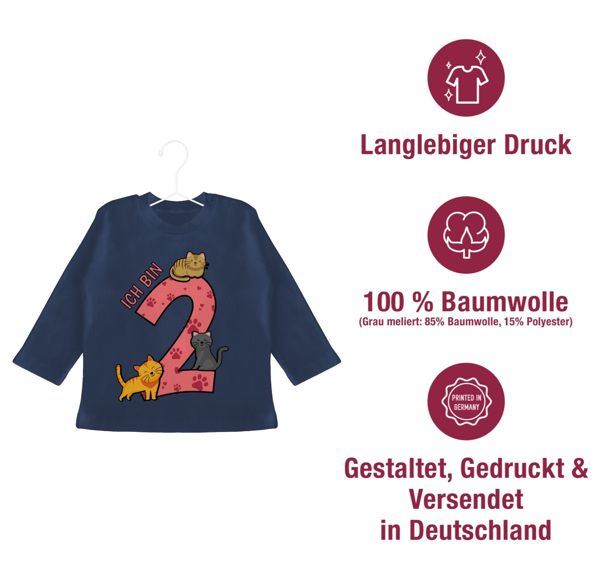 Shirtracer T-Shirt Ich bin 2 2. Geburtstag