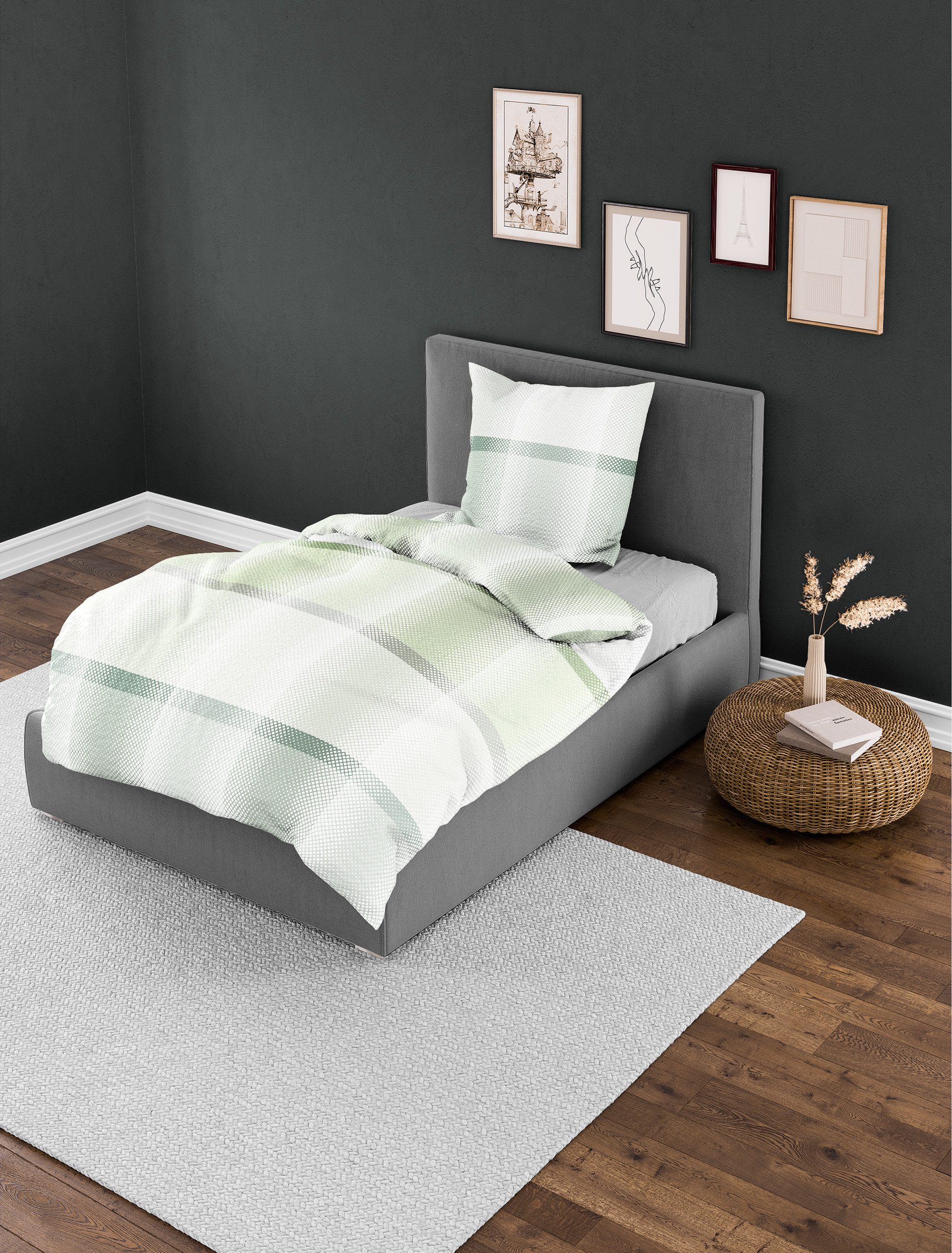 BIERBAUM Bettwäsche 2345BW4121, Renforcé, 2 teilig, günstig online kaufen