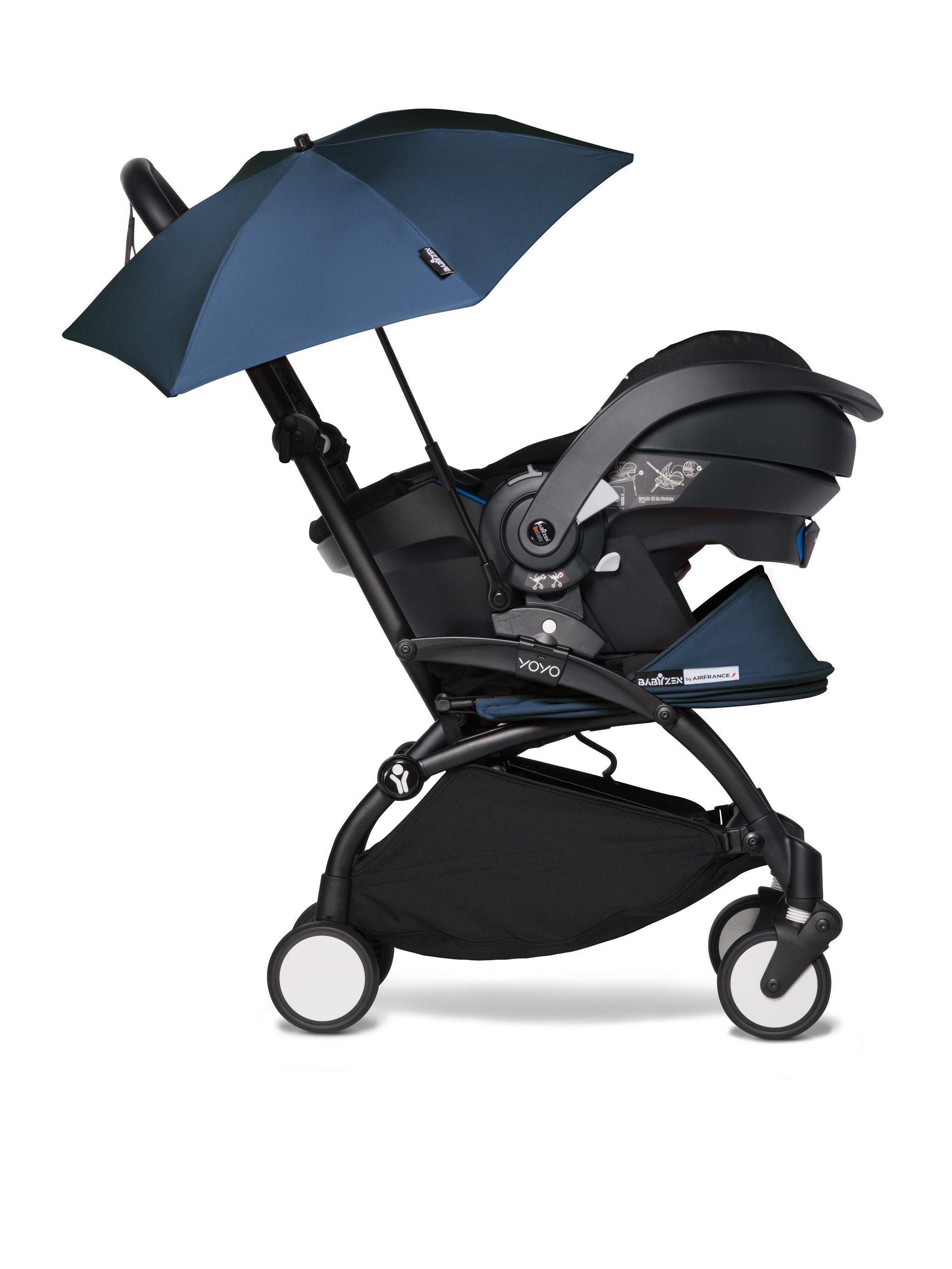 / Regenschirm YOYO Navy BABYZEN das für Blue Gestell Sonnenschirm Kinderwagenschirm