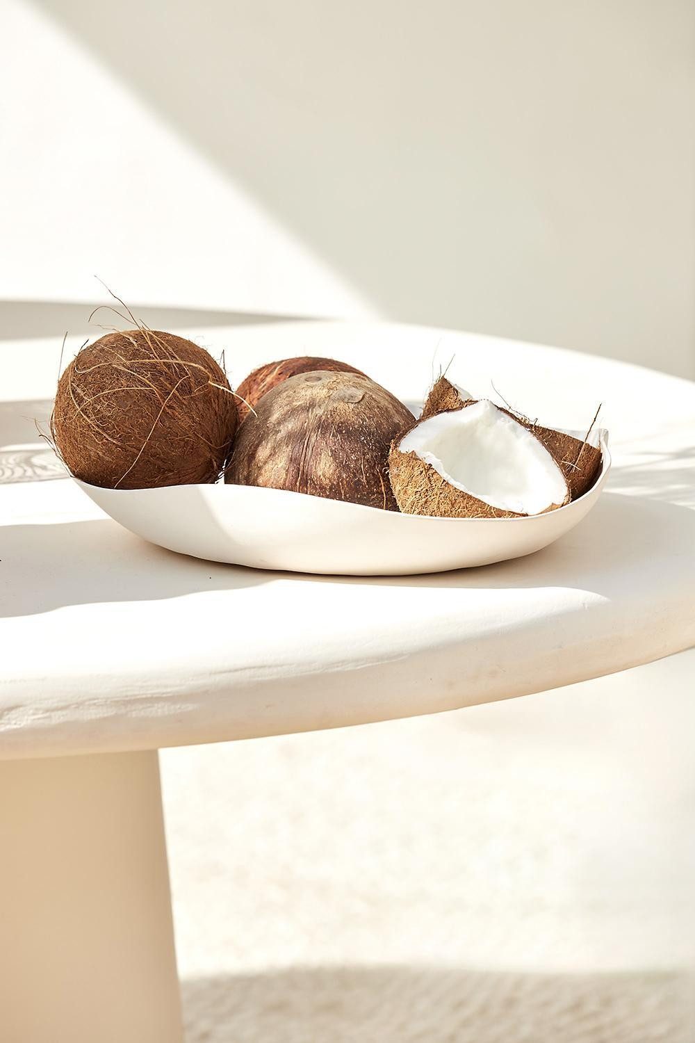 Light & Living Dekoschale ANZIO, Creme, Metall, B 33 x H 6,5 x T 32 cm, (1 St)