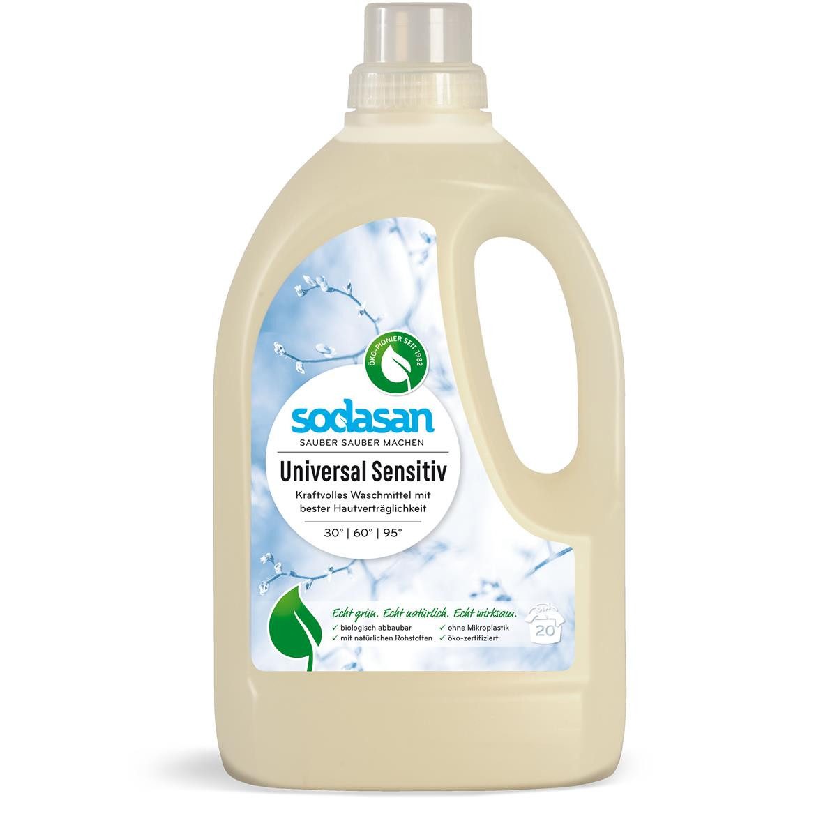Sodasan Sodasan Universal Waschmittel Sensitiv 1,5L (1er Pack) Vollwaschmittel