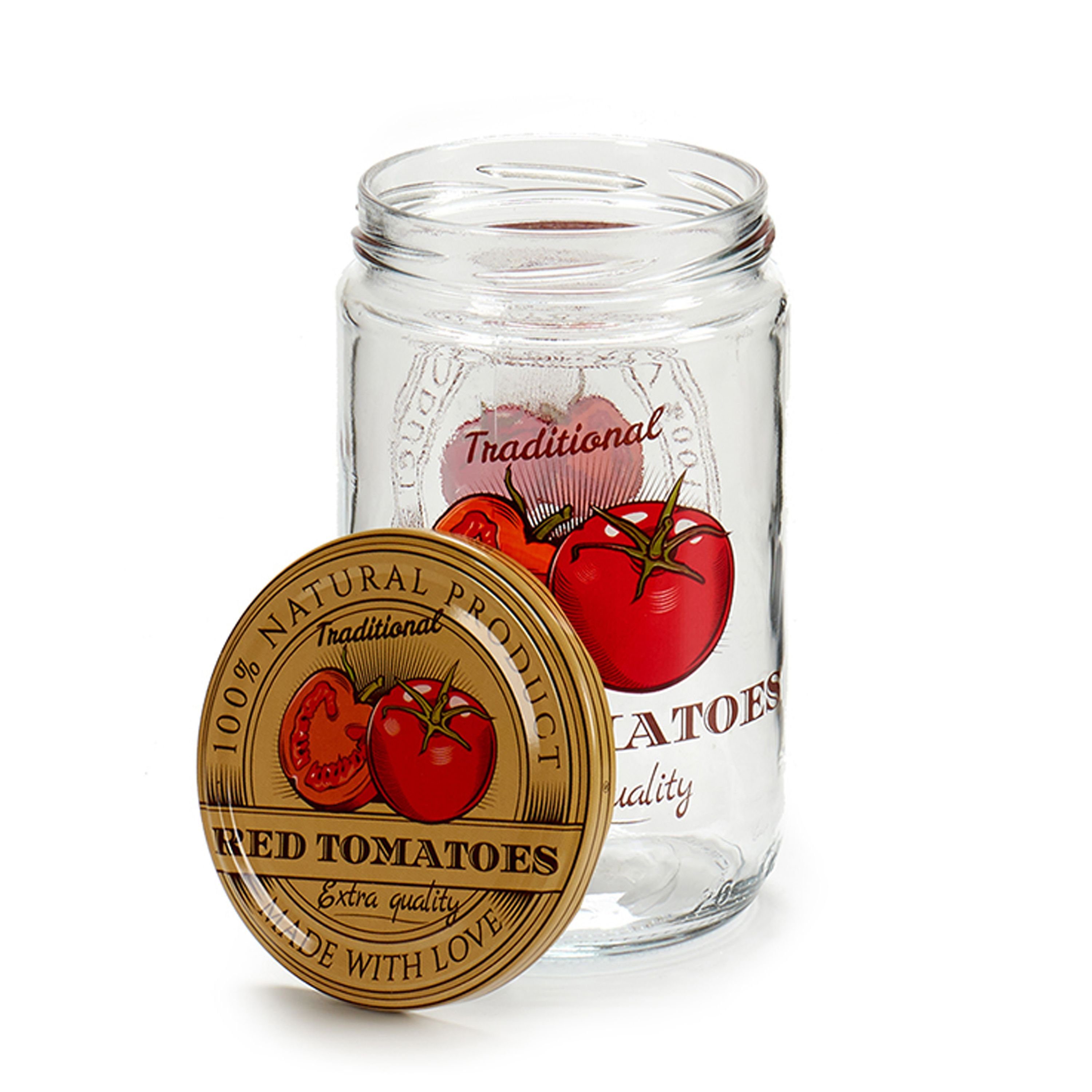 Vorratsglas Vorratsglas 660ml, Set Tomato MamboCat Glas 4er