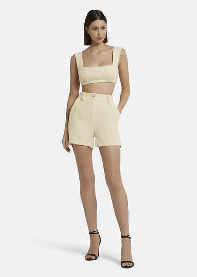 Nicowa Crop-Top JALINOWA aus italienischem Boucle-Stoff