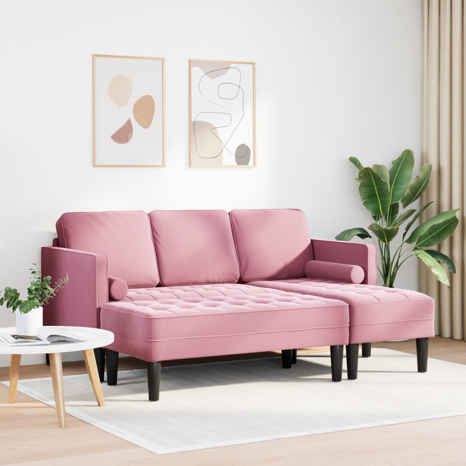 vidaXL Sofa Garten-Sofa mit Bank und günstig online kaufen