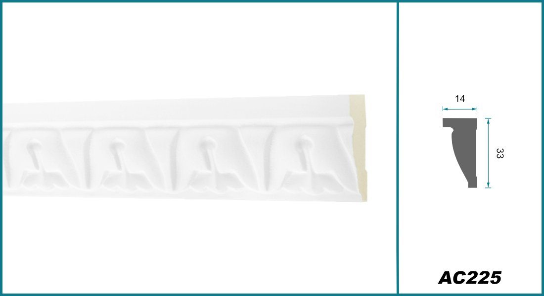 Hexim Perfect Stuckleiste AC 225, Flachprofile günstig online kaufen