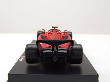 Bburago Modellauto Ferrari SF-23 #55 Formel 1 2023 rot Sainz mit Helm Modellauto 1:43, Maßstab 1:43