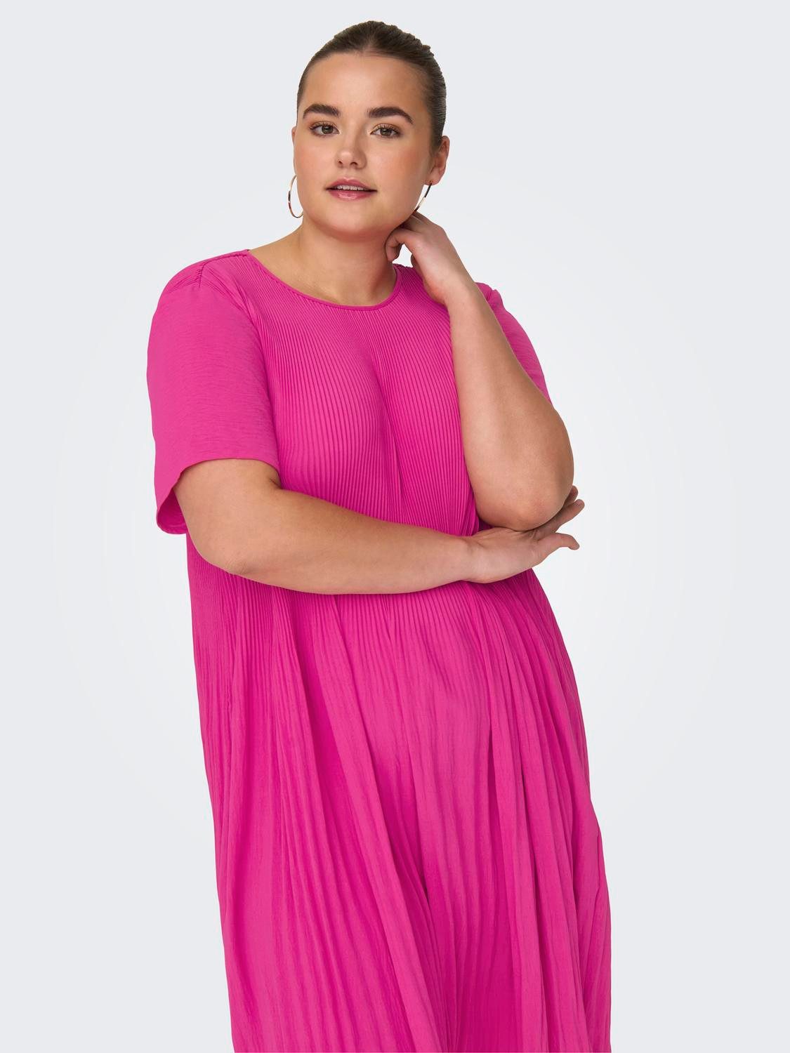 ONLY CARMAKOMA Minikleid CARBADOTTE S/S BLK DRESS WVN Sommerkleid günstig online kaufen