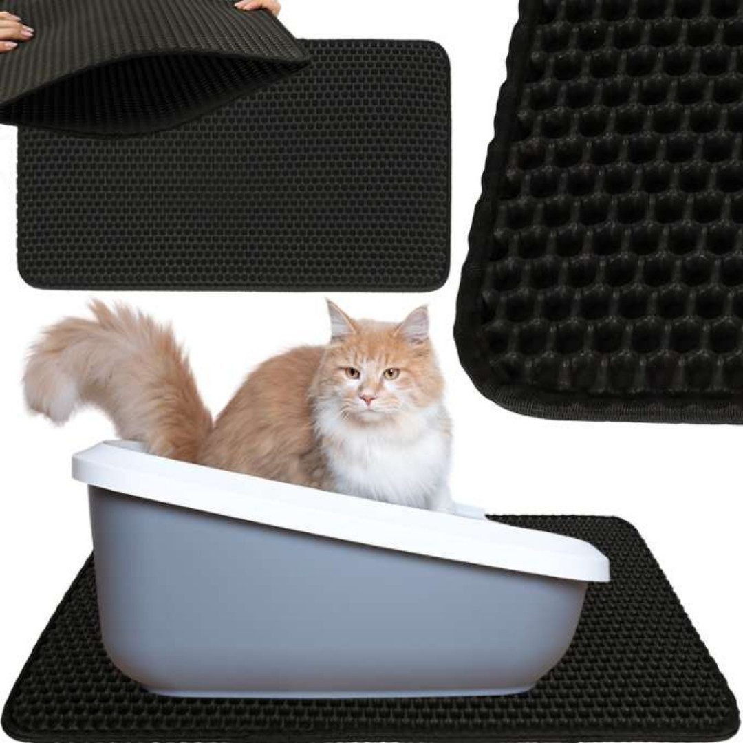 Katzentoilette Katzenmatte Katzenklo Matte Wasserdicht Sammler Unterlage Katzenmatte