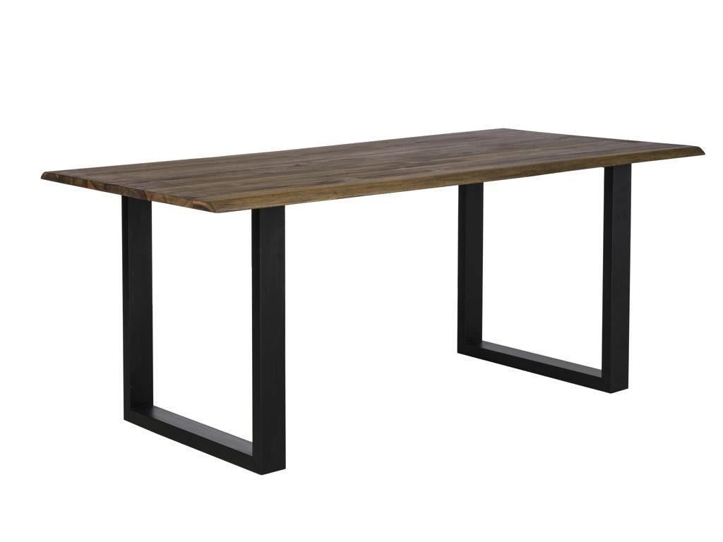 Timeless Living Tischgestell Tischgestell U-Design 2-er Set schwarz matt
