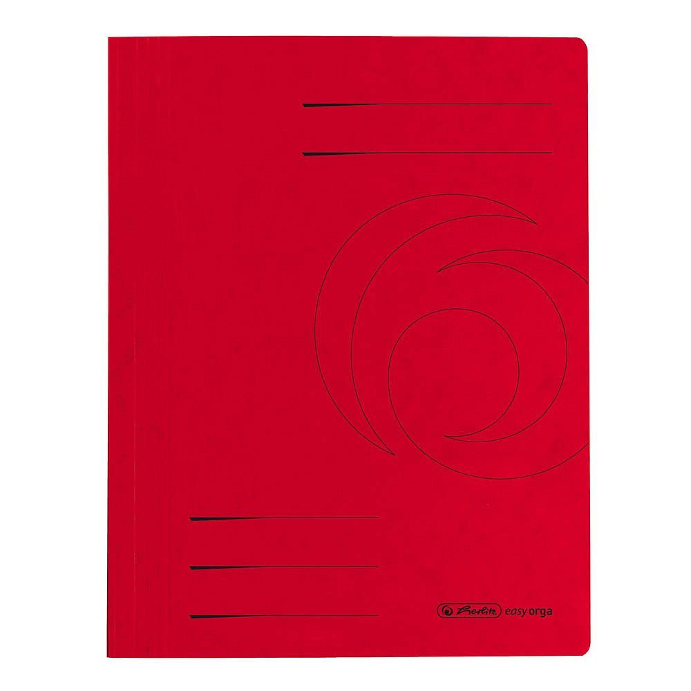 Hefter 25x herlitz 10902898 Schnellhefter Quality Karton rot DIN A4