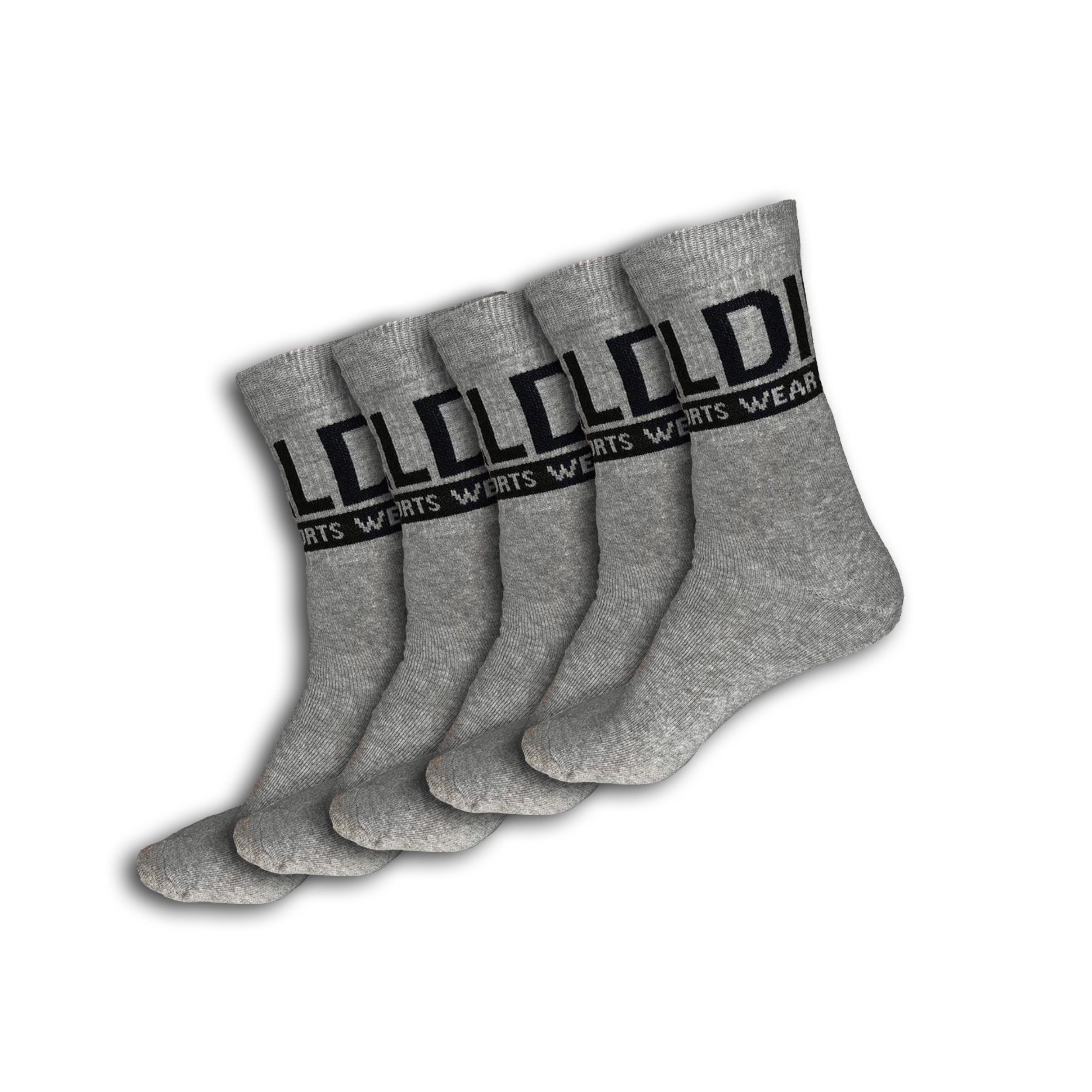 PICALDI Jeans Socken Sportswear Socken 5x Set - Grau