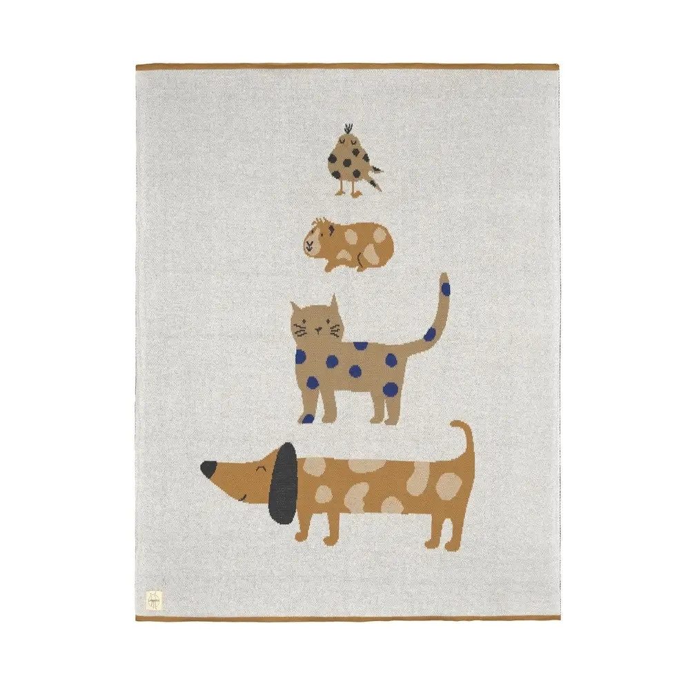 LÄSSIG Kinderbettdecke Babydecke Little Mateys royal blue