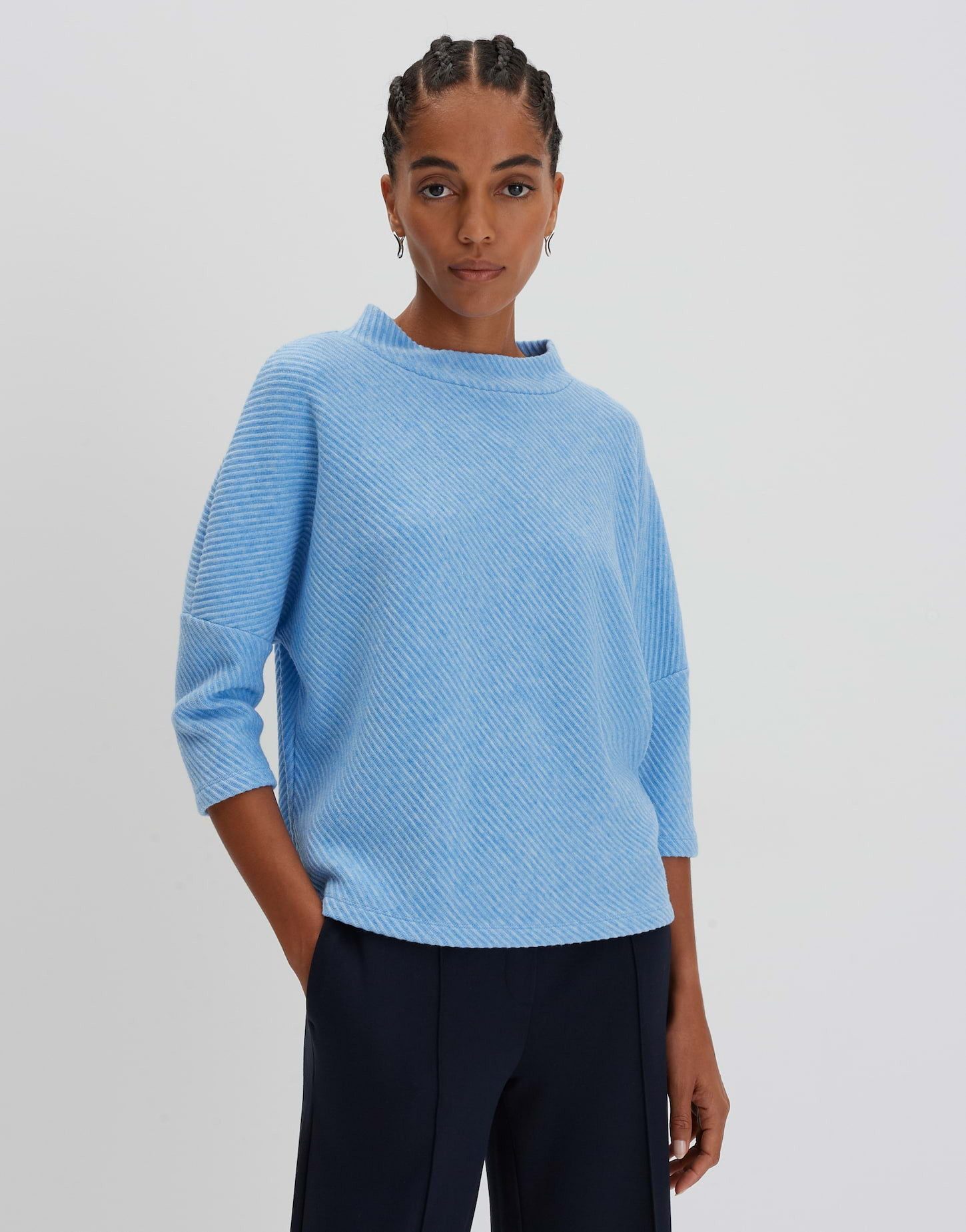 someday Sweatshirt Sweatshirt UFEE Loose mit Rippstruktur