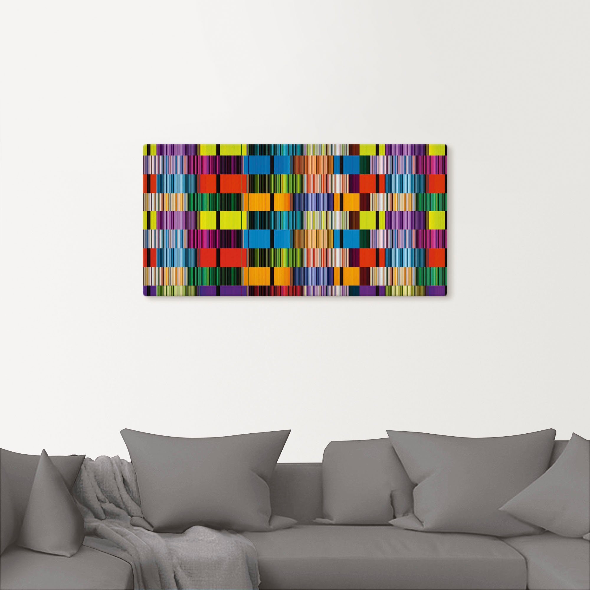 Artland Wandbild »Bunte Streifen«, Muster (1 Stück), in vielen Größen & Produktarten - Alubild / Outdoorbild für den Außenbereich, Leinwandbild, Poster, Wandaufkleber / Wandtattoo auch für Badezimmer geeignet-kaufen