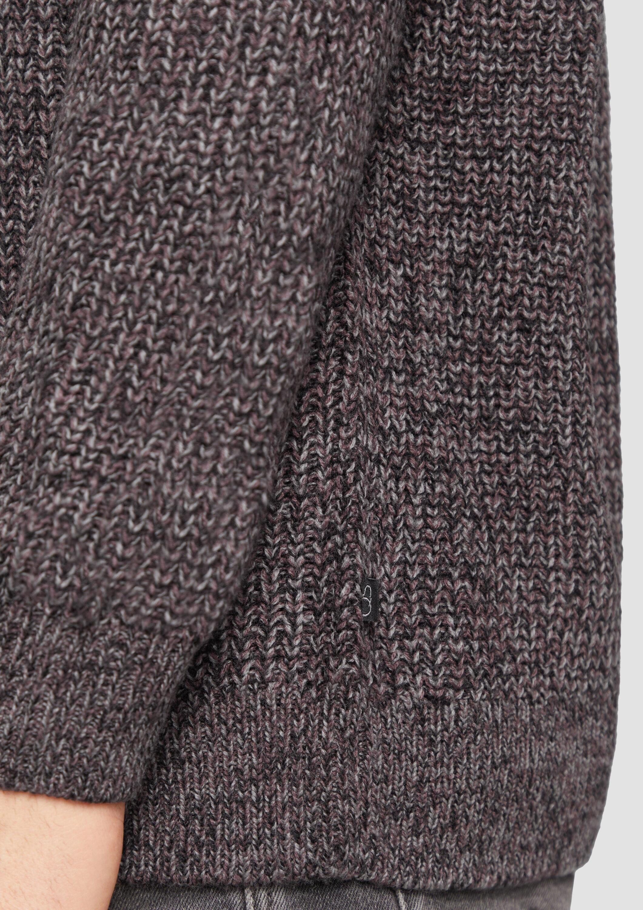 QS Longpullover Strickpullover Strickpullover mit Rippstruktur