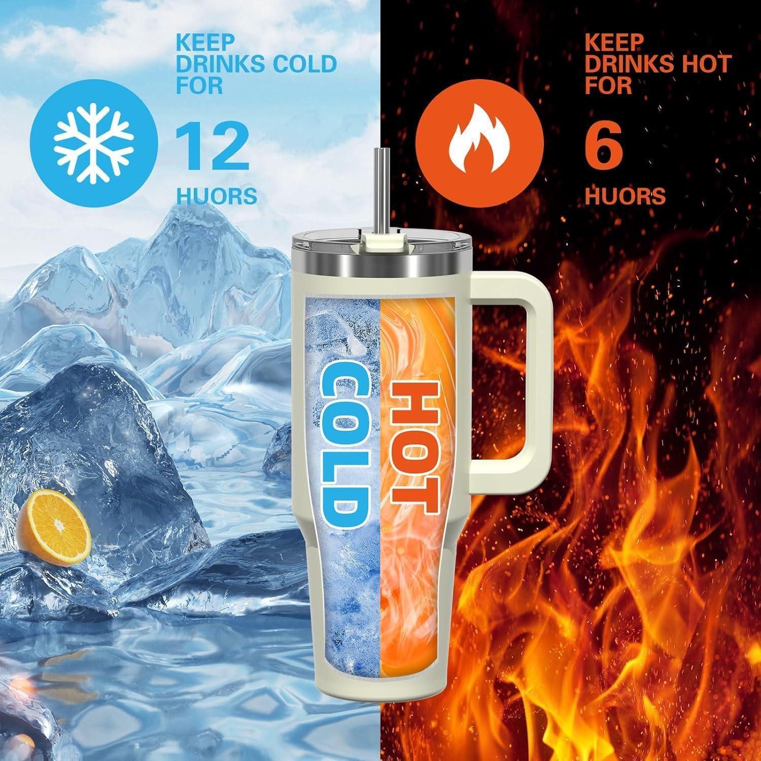 LuxusKollektion Thermobecher WATERSY 40oz Kaffeebecher to Go Thermobecher Doppelwandiger Edelstahl