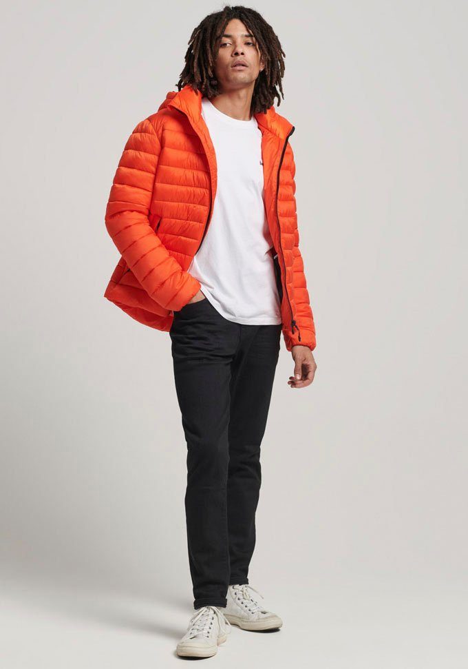 JKT Orange FUJI Bold HOODED SPORT Superdry PADDED Steppjacke