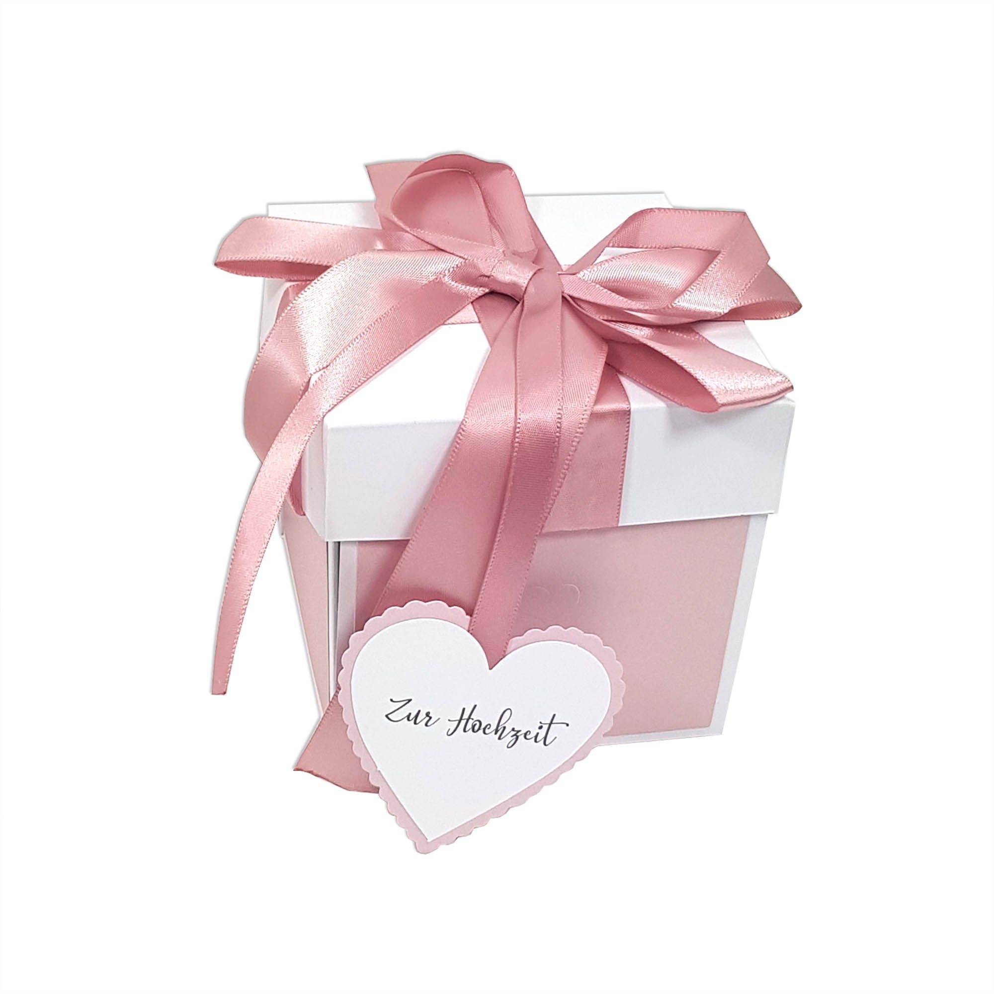 Frau WUNDERVoll Papierdekoration Explosionsbox DIY Hochzeit rosé/mint