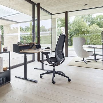sedus Bürostuhl se:air: Bürostuhl aus Netzmembran mit Mulitfunktionsarmlehnen, (automatischer Gewichtsanpassung und Lordosenstütze, Zeitloses und filigranes Design)