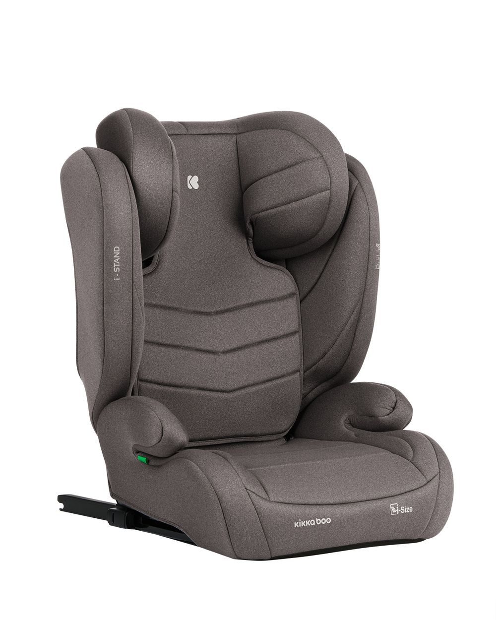 Kikkaboo Kindersitzerhöhung Kindersitz i-Stand i-Size, ab: 4, bis: 12, (100 - 150 cm) Gruppe 2/3 verstellbar Isofix