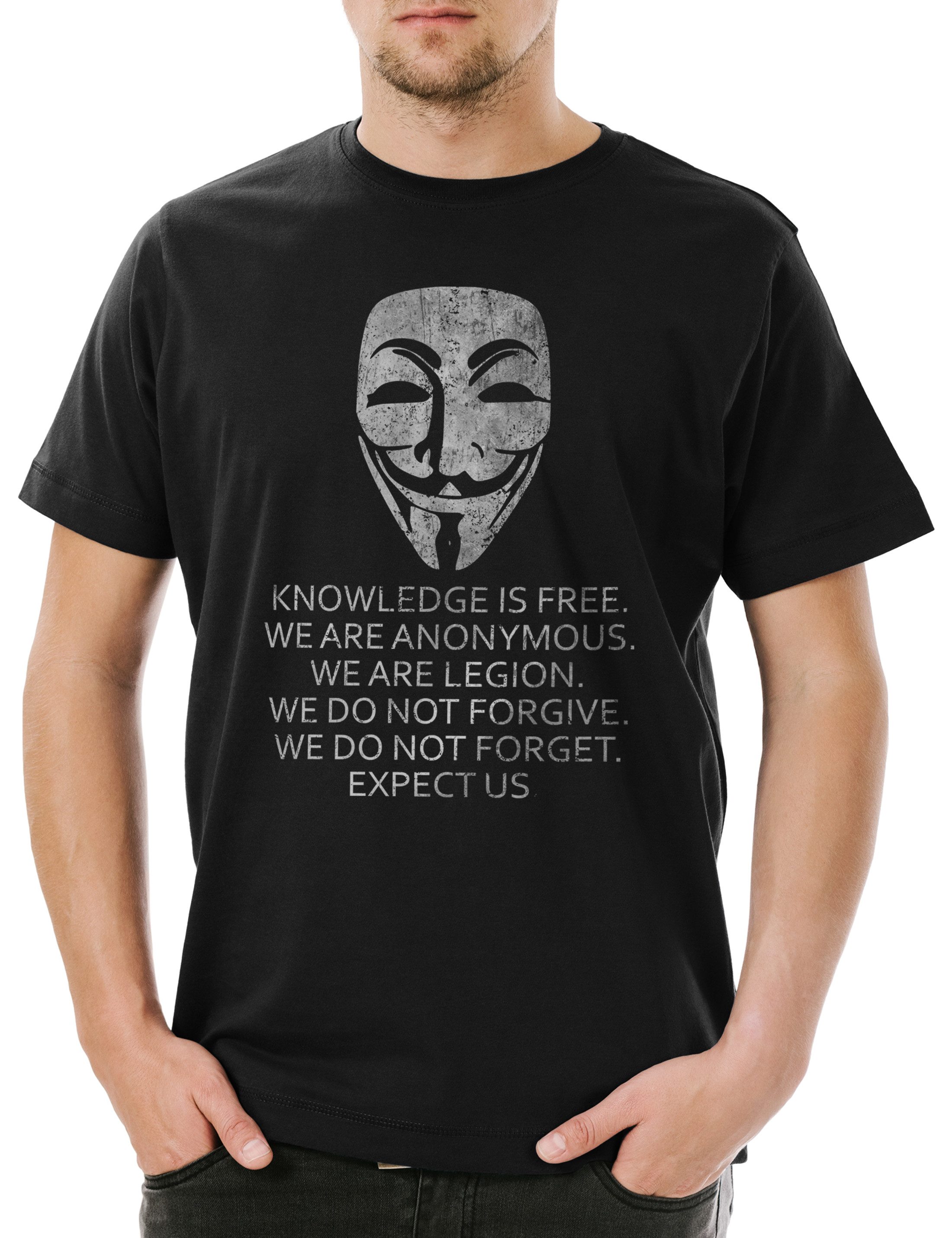 Urban Backwoods Print-Shirt Knowledge Is Free günstig online kaufen
