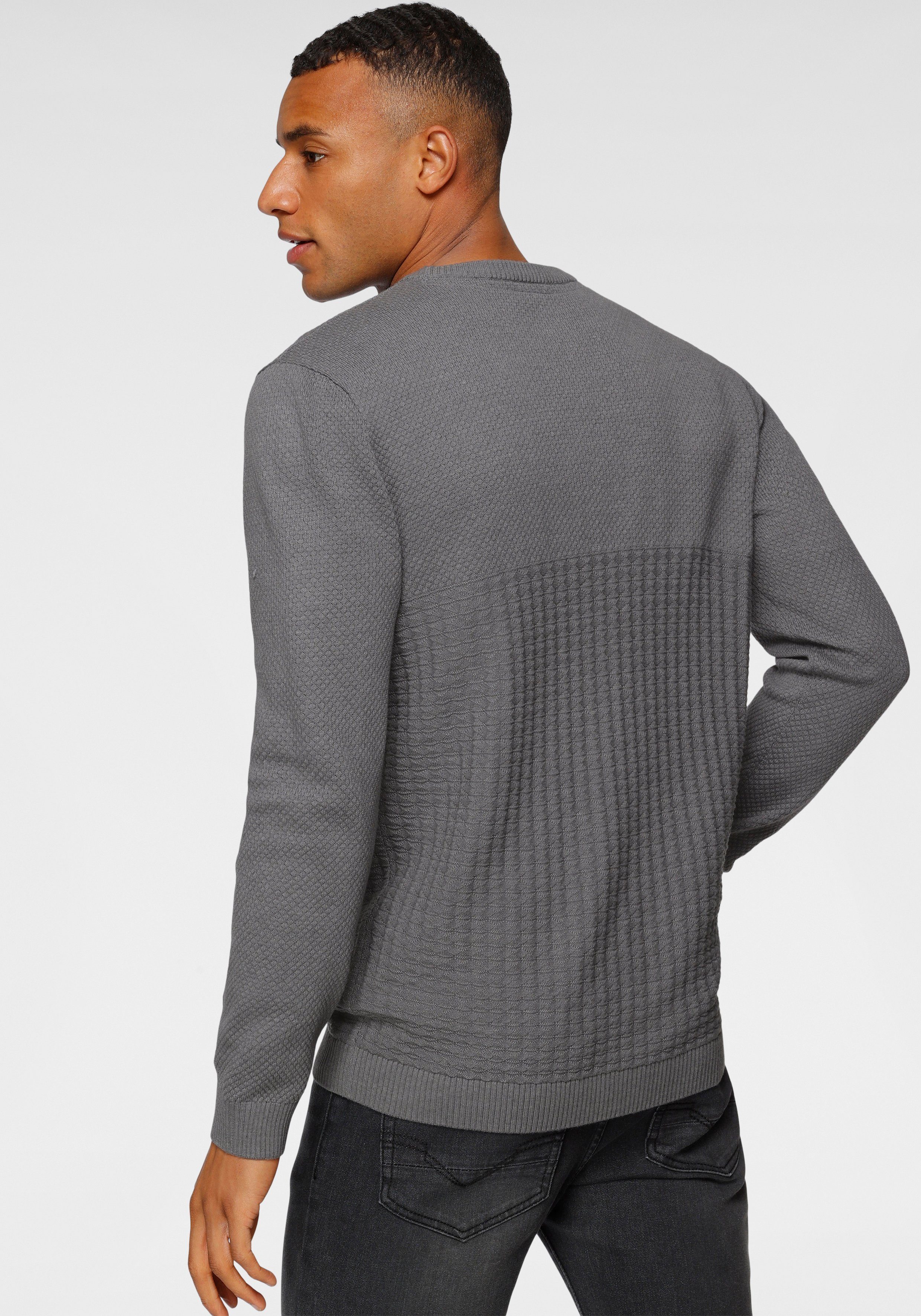 Bruno Banani Strickpullover mit modischer Struktur günstig online kaufen