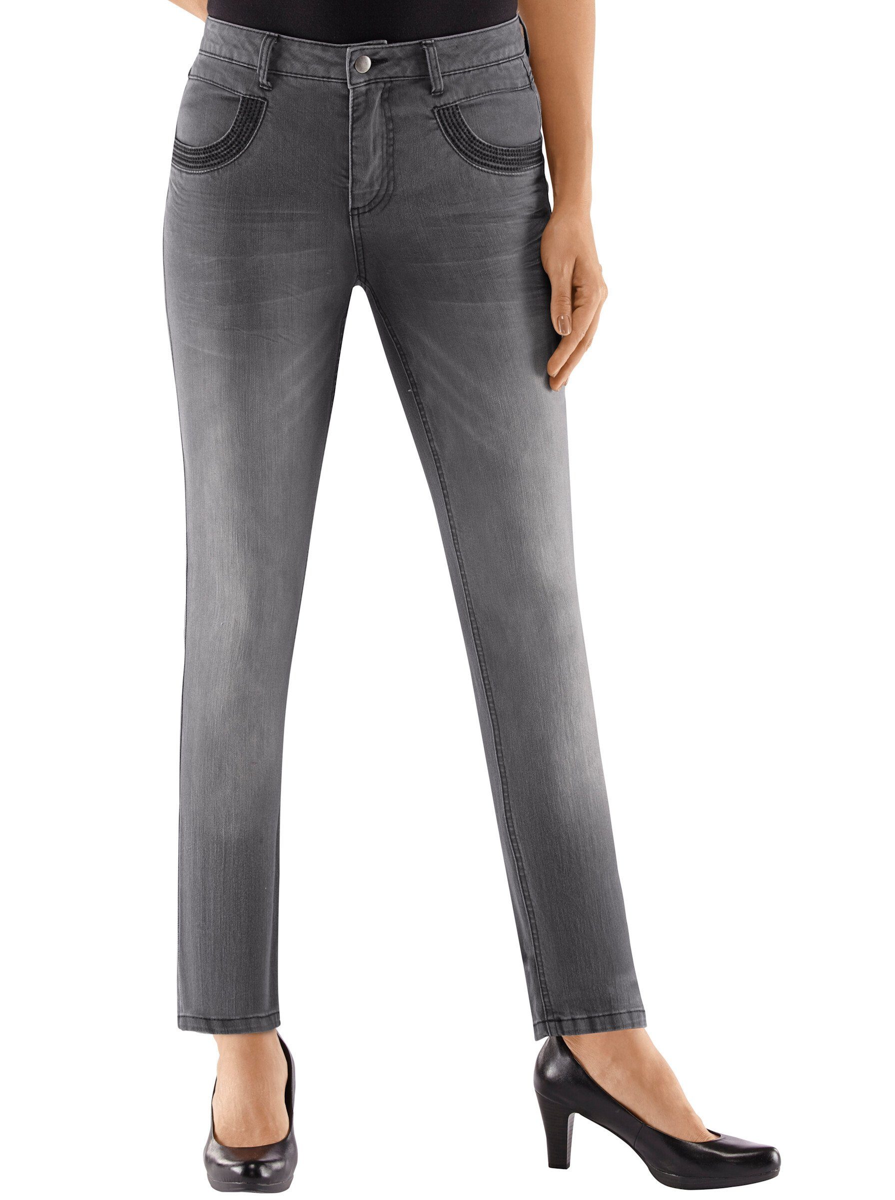 WITT WEIDEN Bequeme Jeans grey-denim