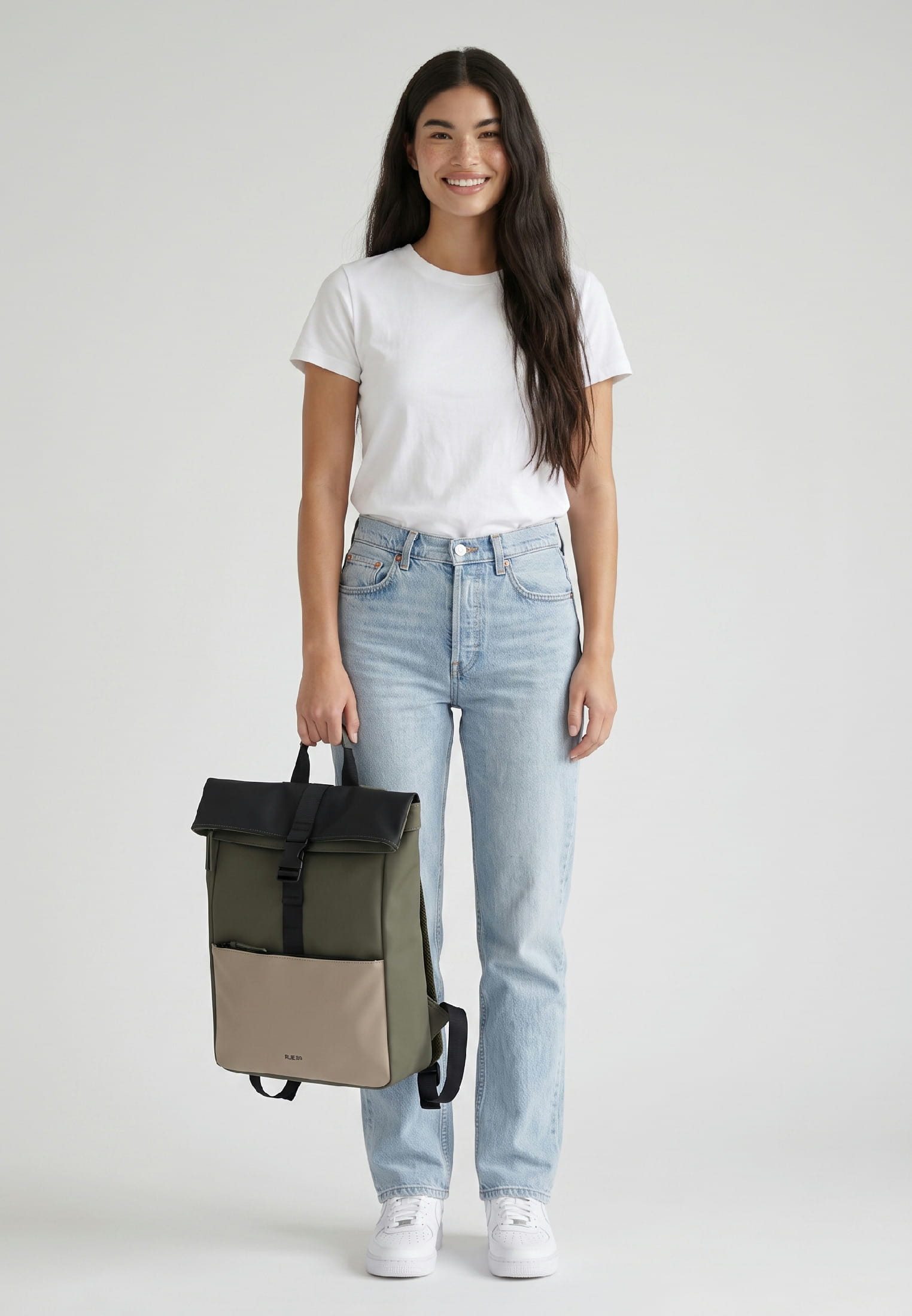 EMILY & NOAH Cityrucksack E&N Pessac RUE 09, Logo Prägung
