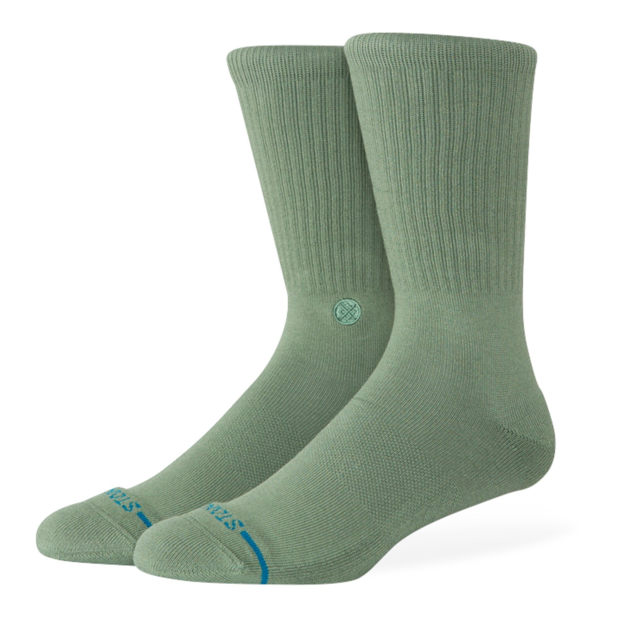 Stance Socken Tagessocke Crew Icon (verstärkte Fersen- und Zehenpartie) sagegrün