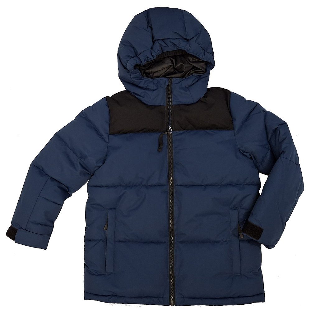 Outburst Winterjacke Outburst Jungen Steppjacke Winterjacke mid blue schwarz (1-St., kein Set)