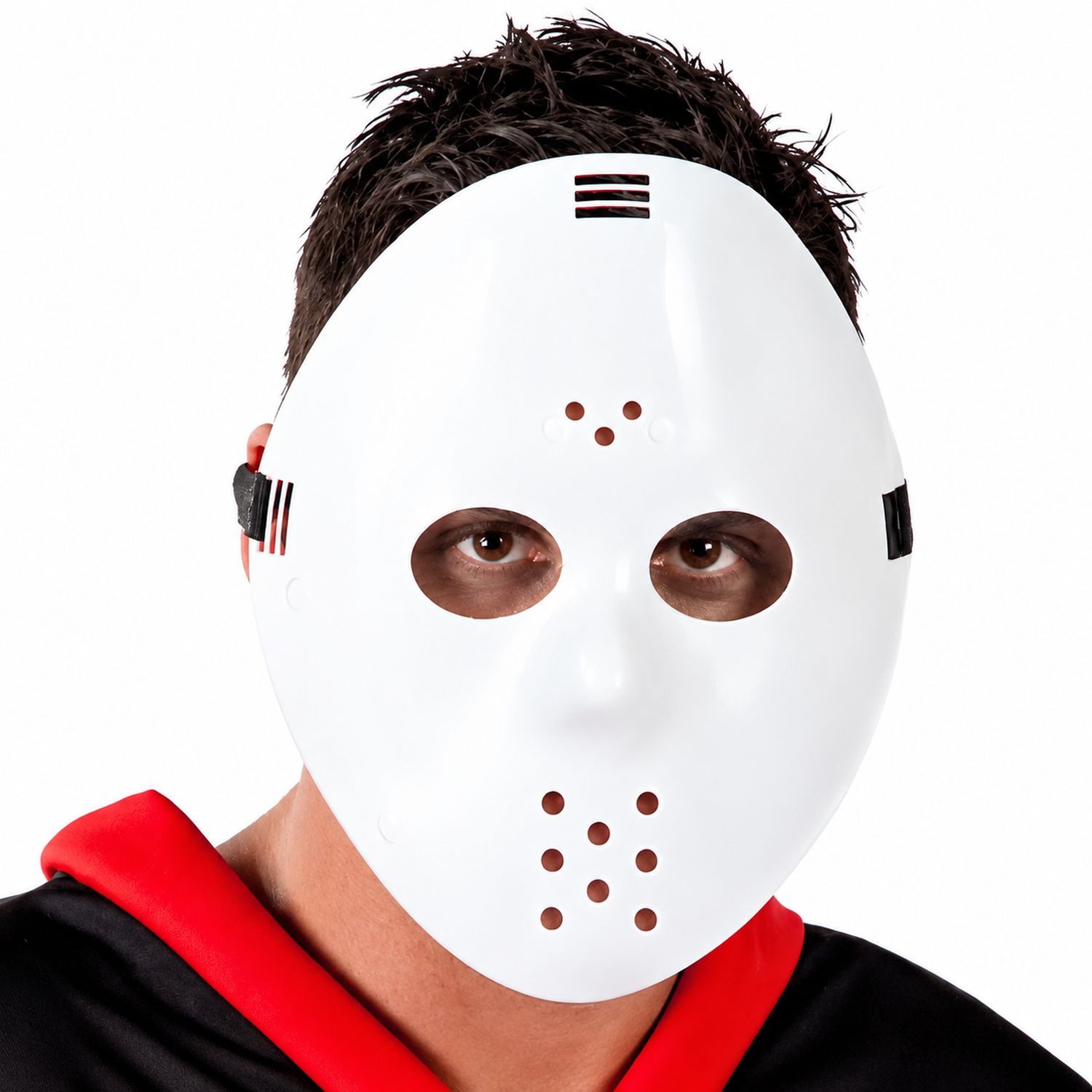 Fiestas Guirca Verkleidungsmaske Halloween „Hockeymaske“, Weiß