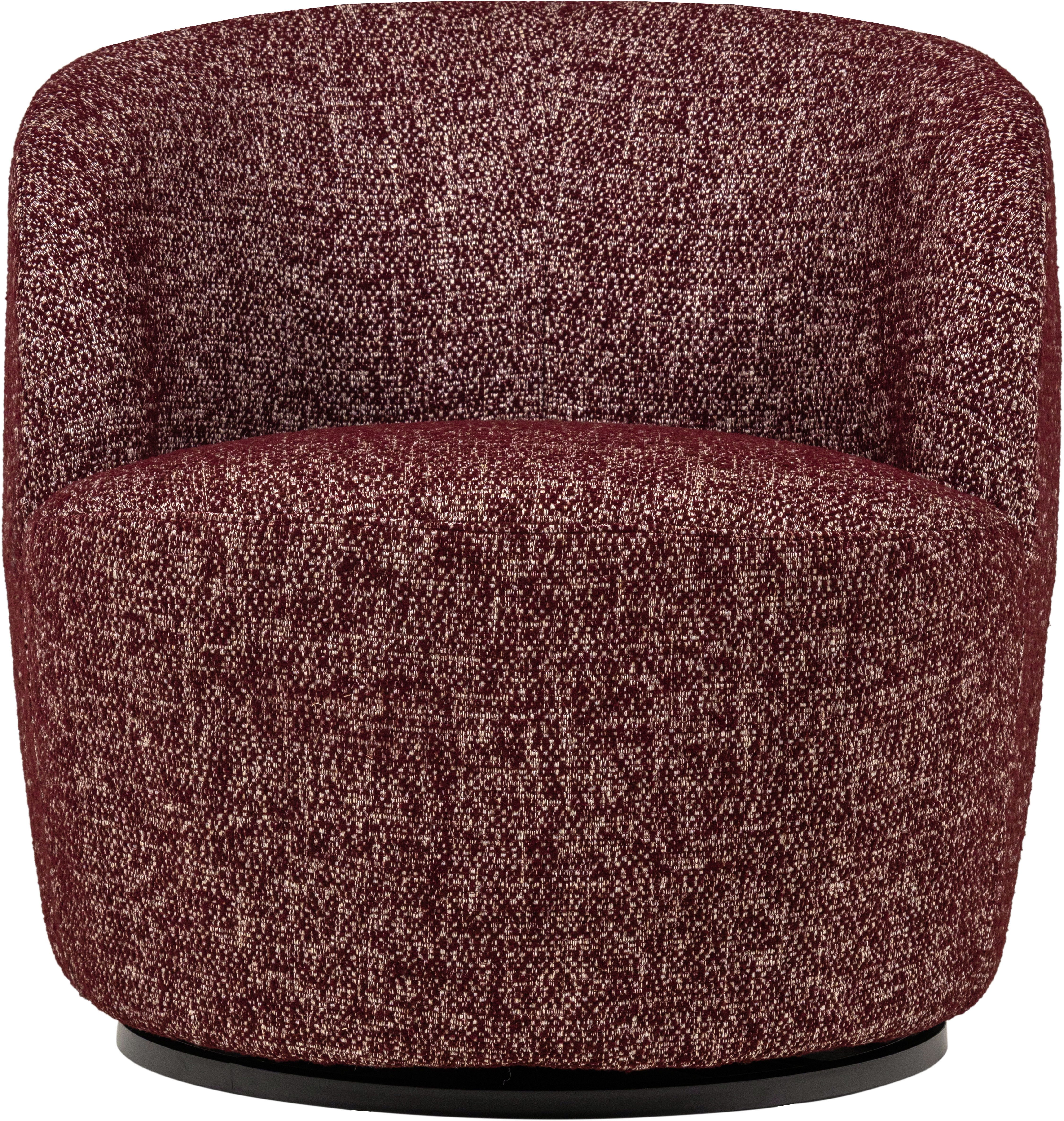 WOOOD Drehsessel Serra Mischgewebe Bezug mit Drehmechanismus H 68 x B 70 x T 77 cm, Tragkraft 120 kg, vollständig montiert, Geringe Verschleißfestigkeit