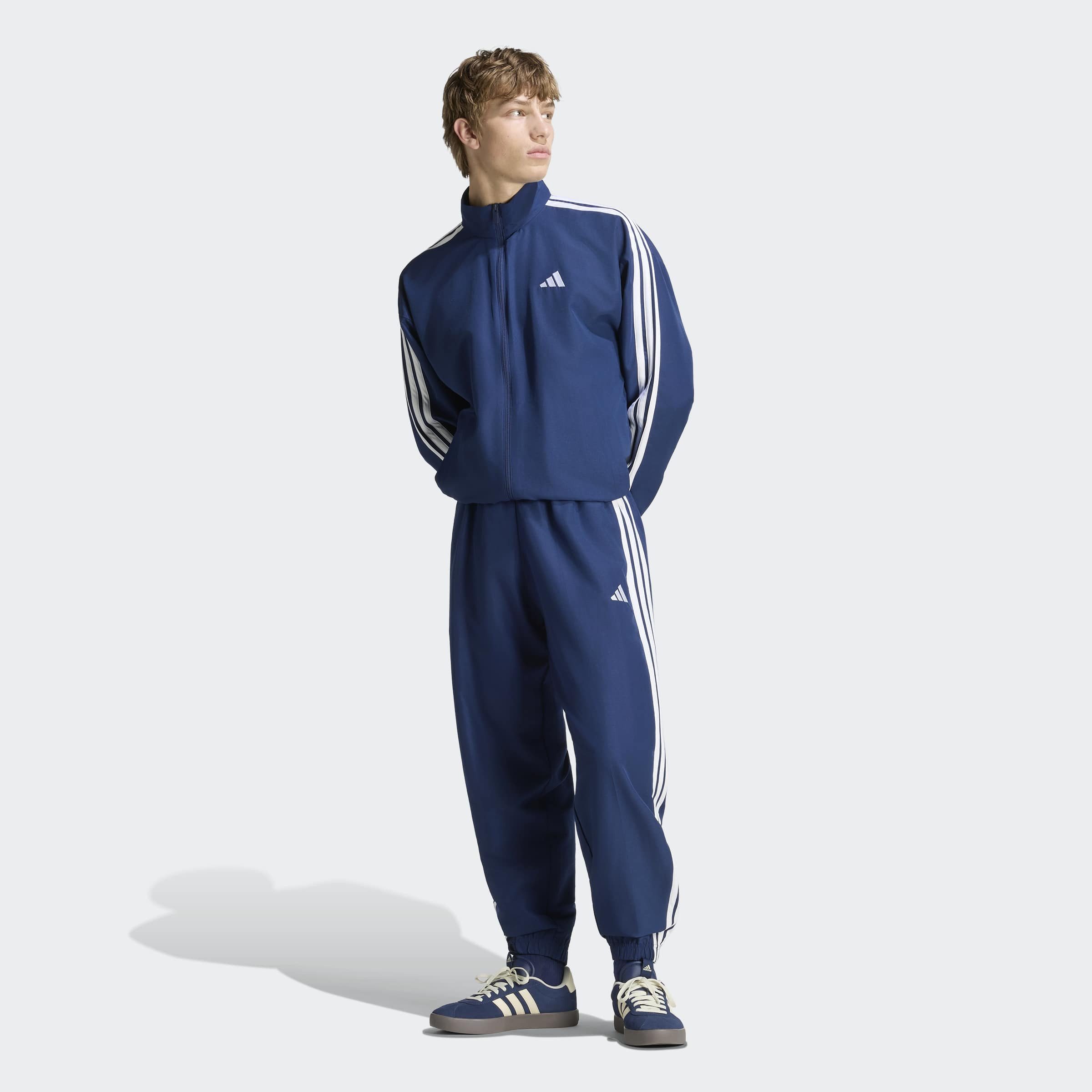 adidas Sportswear Trainingsanzug M 3S WV TS (2-tlg) – Bild 5 von 5