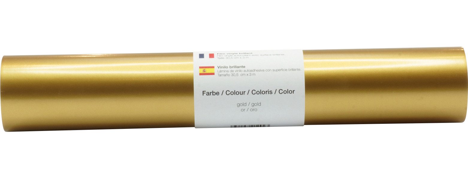 POLI-TAPE Dekorationsfolie Selbstklebende Vinyl Folie Glänzend, 30,5 x 300 cm