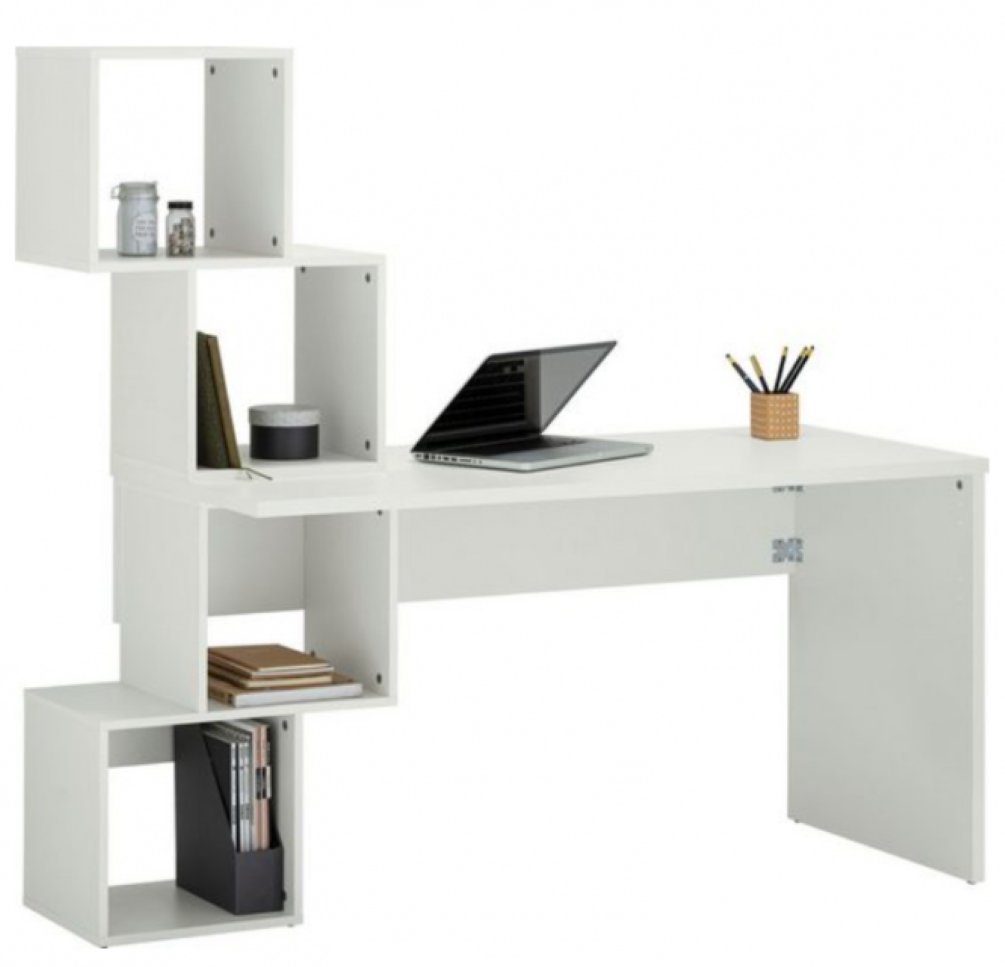 Schreibtisch Schreibtisch mit 4 offenen Fächern Bürotisch